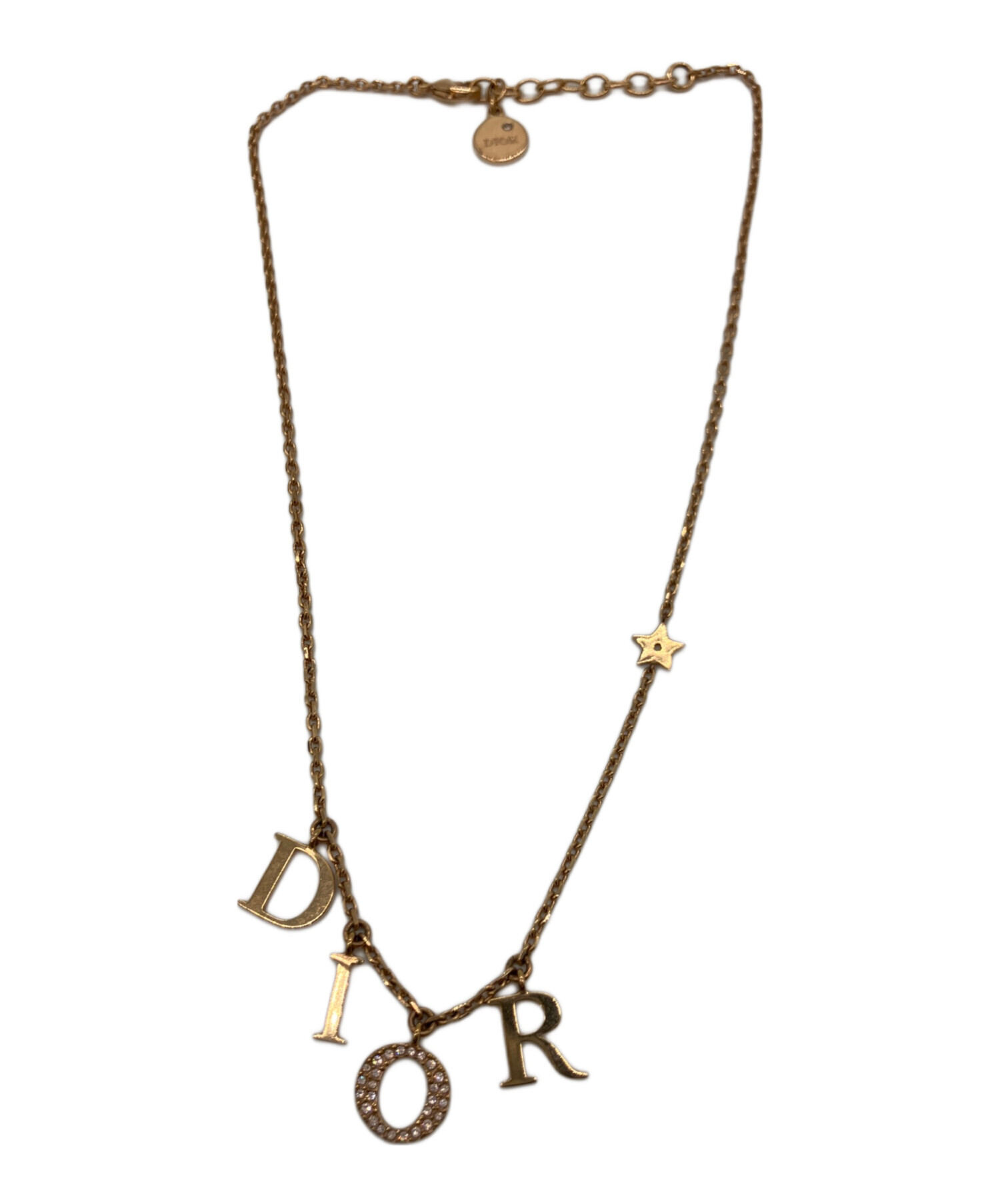 Christian Dior ネックレス Diorロゴ付き 中古・古着通販】Christian Dior (クリスチャン ディオール) ロゴ