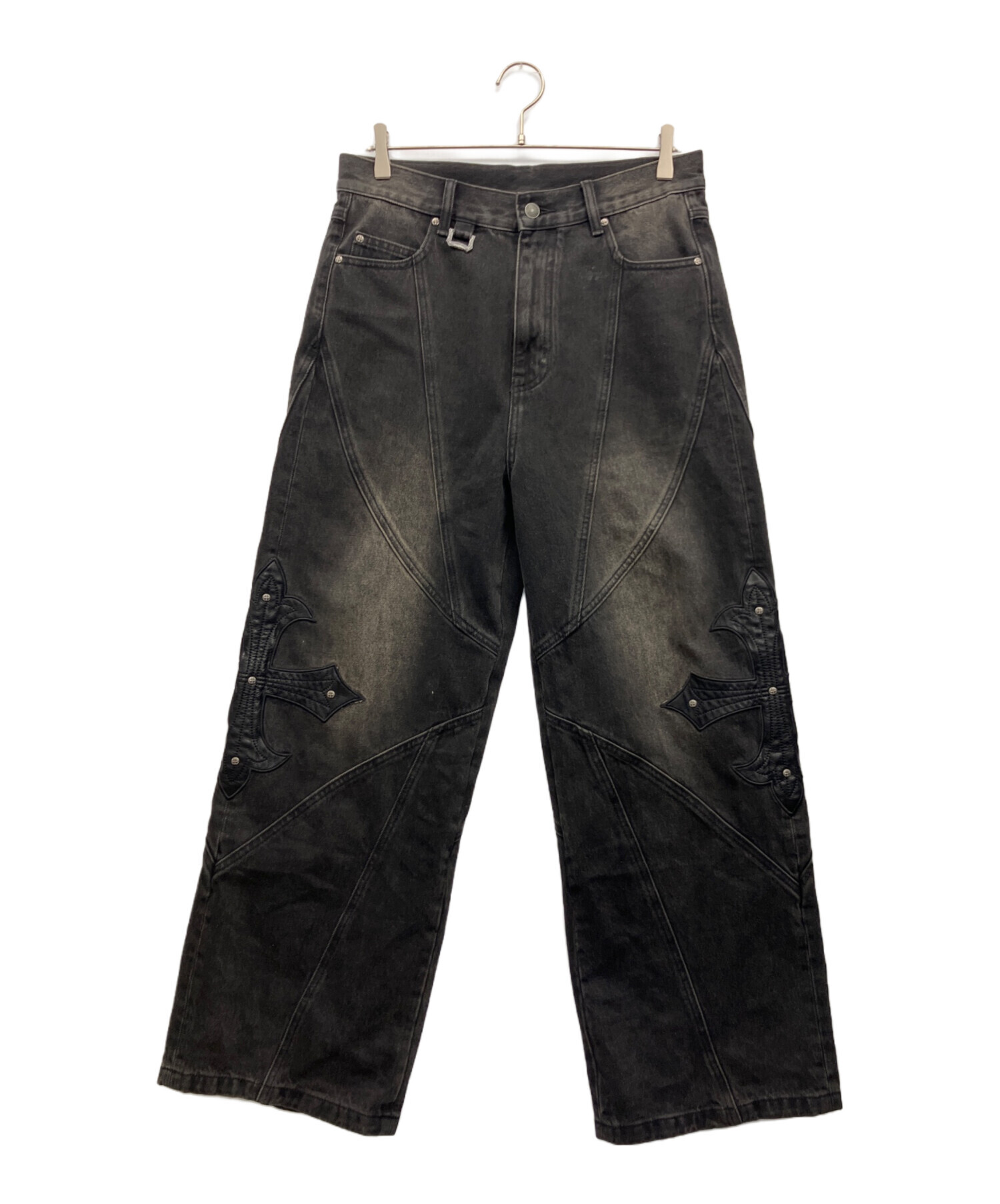中古・古着通販】SUPPLIER (サプライヤー) Cross Leather Patch Baggy