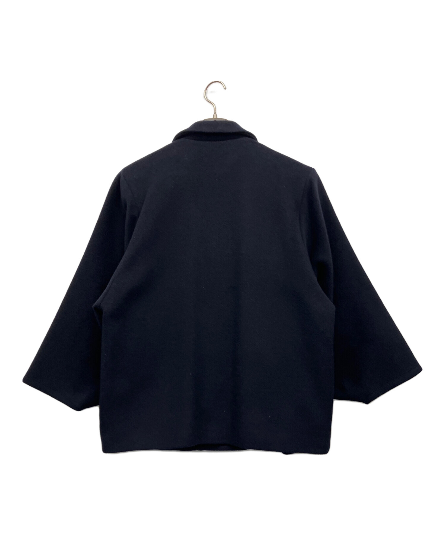 SOU・SOU ソウソウ　京型友禅　ウールコート 中古・古着通販】SOU・SOU (ソウソウ) ウールコート ネイビー サイズ:M