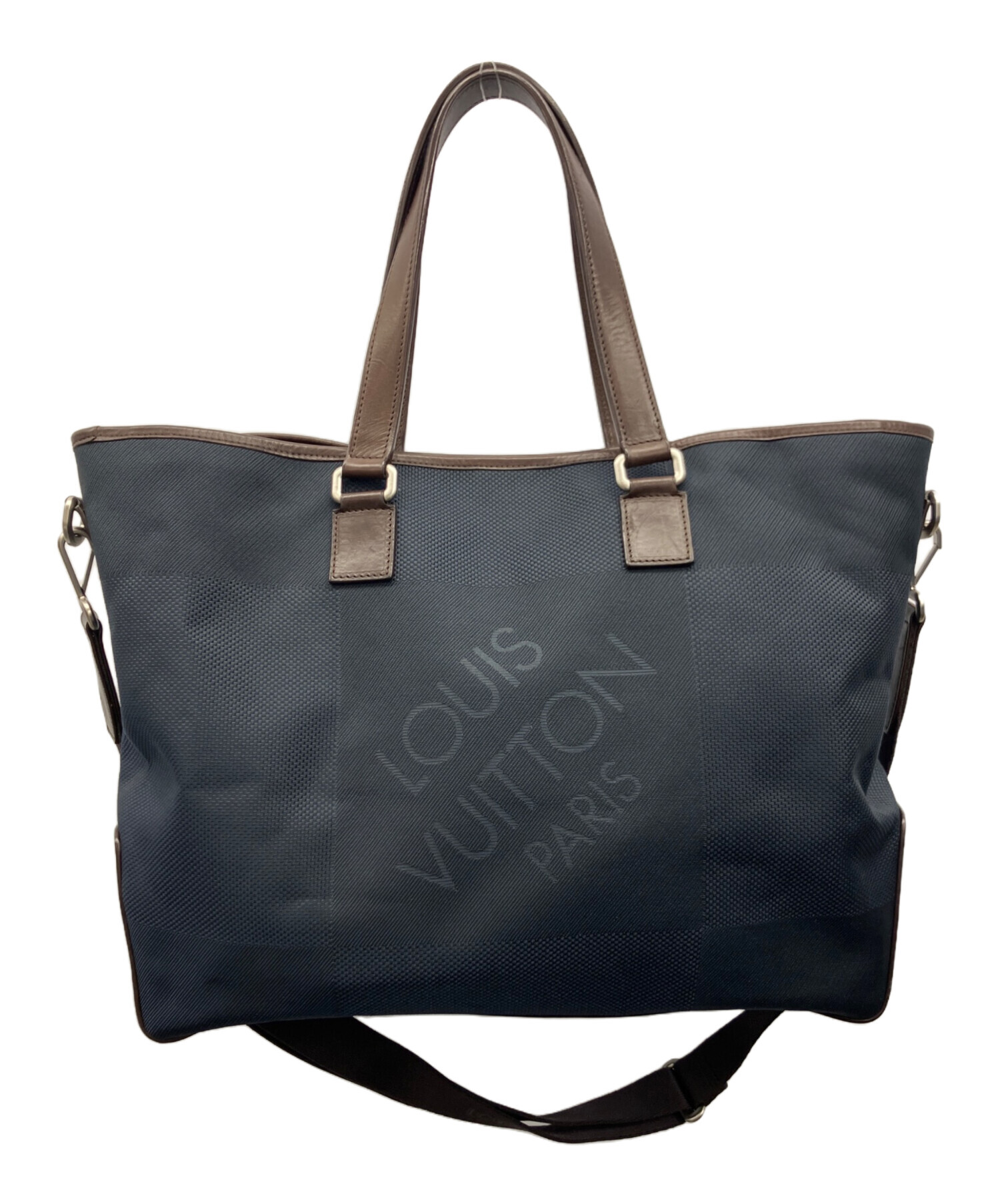 タイムセール　ルイヴィトン　メンズ　バッグ　中古品 中古・古着通販】LOUIS VUITTON (ルイ ヴィトン) 2WAYバッグ ネイビー