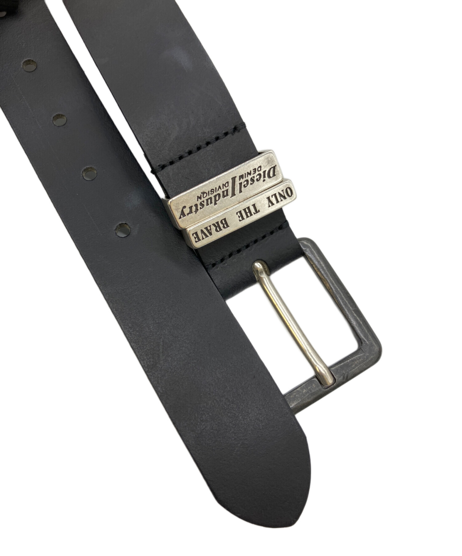 中古・古着通販】DIESEL (ディーゼル) レザーベルト ブラック