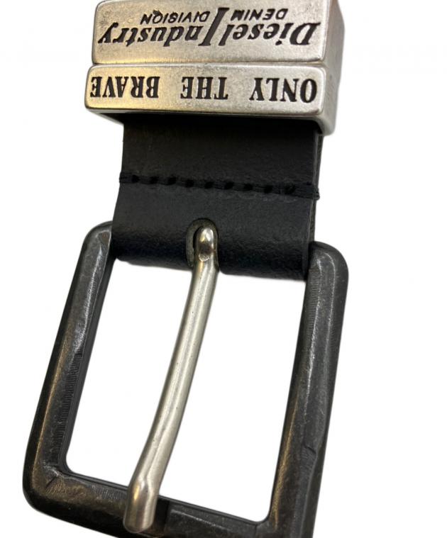 中古・古着通販】DIESEL (ディーゼル) レザーベルト ブラック