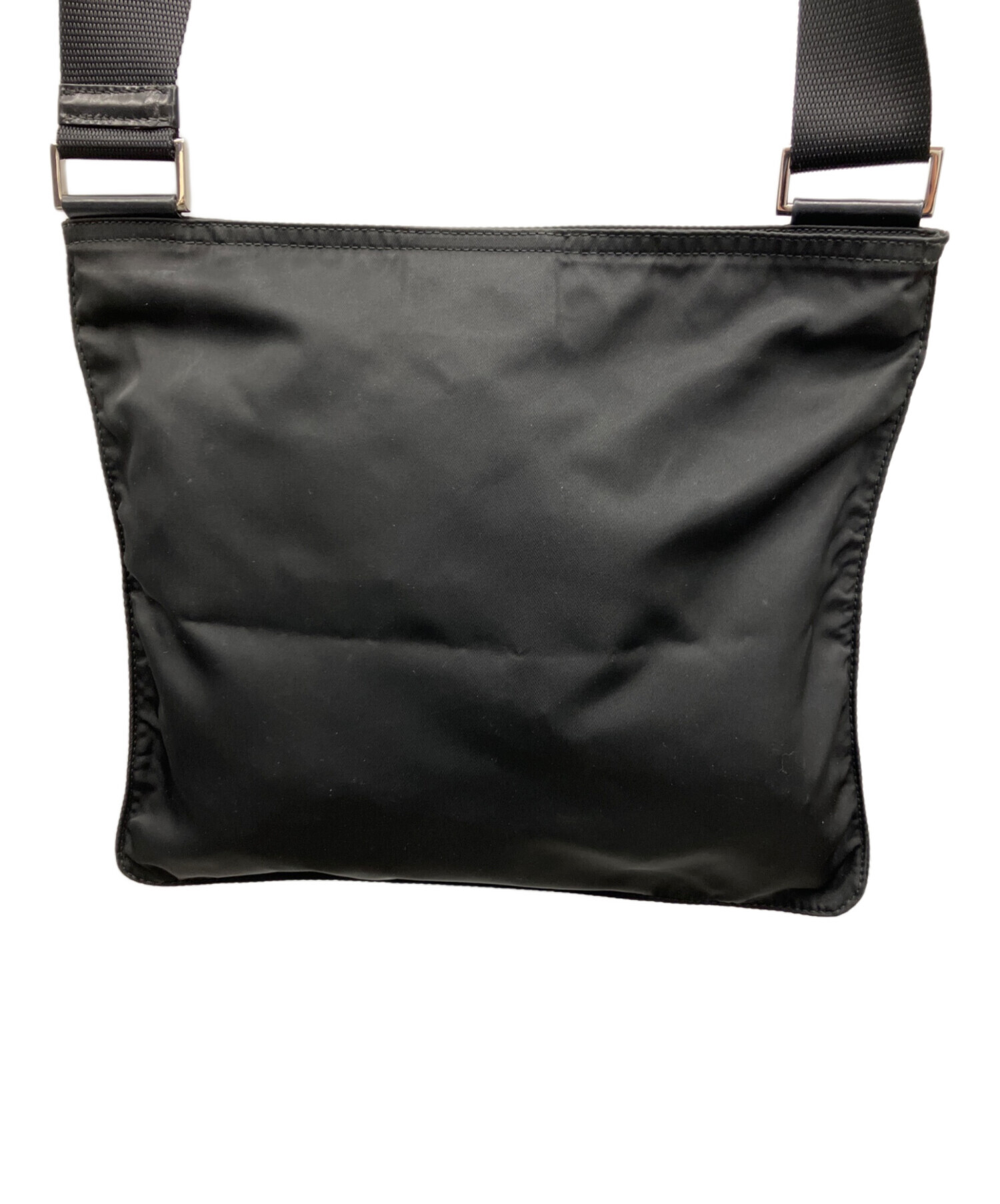 中古・古着通販】PRADA (プラダ) ナイロンショルダーバッグ ブラック