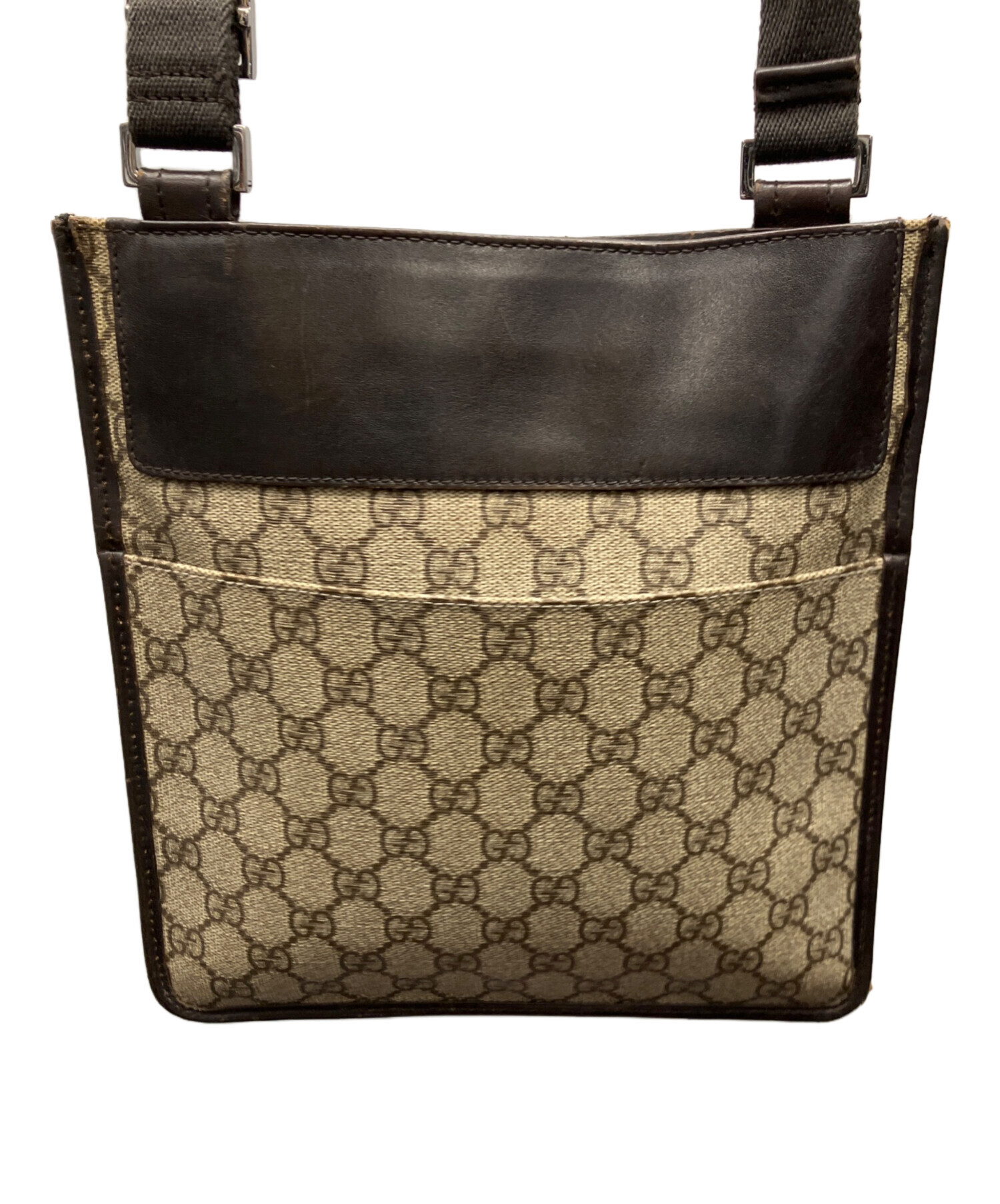 中古・古着通販】GUCCI (グッチ) ショルダーバッグ ダークブラウン 
