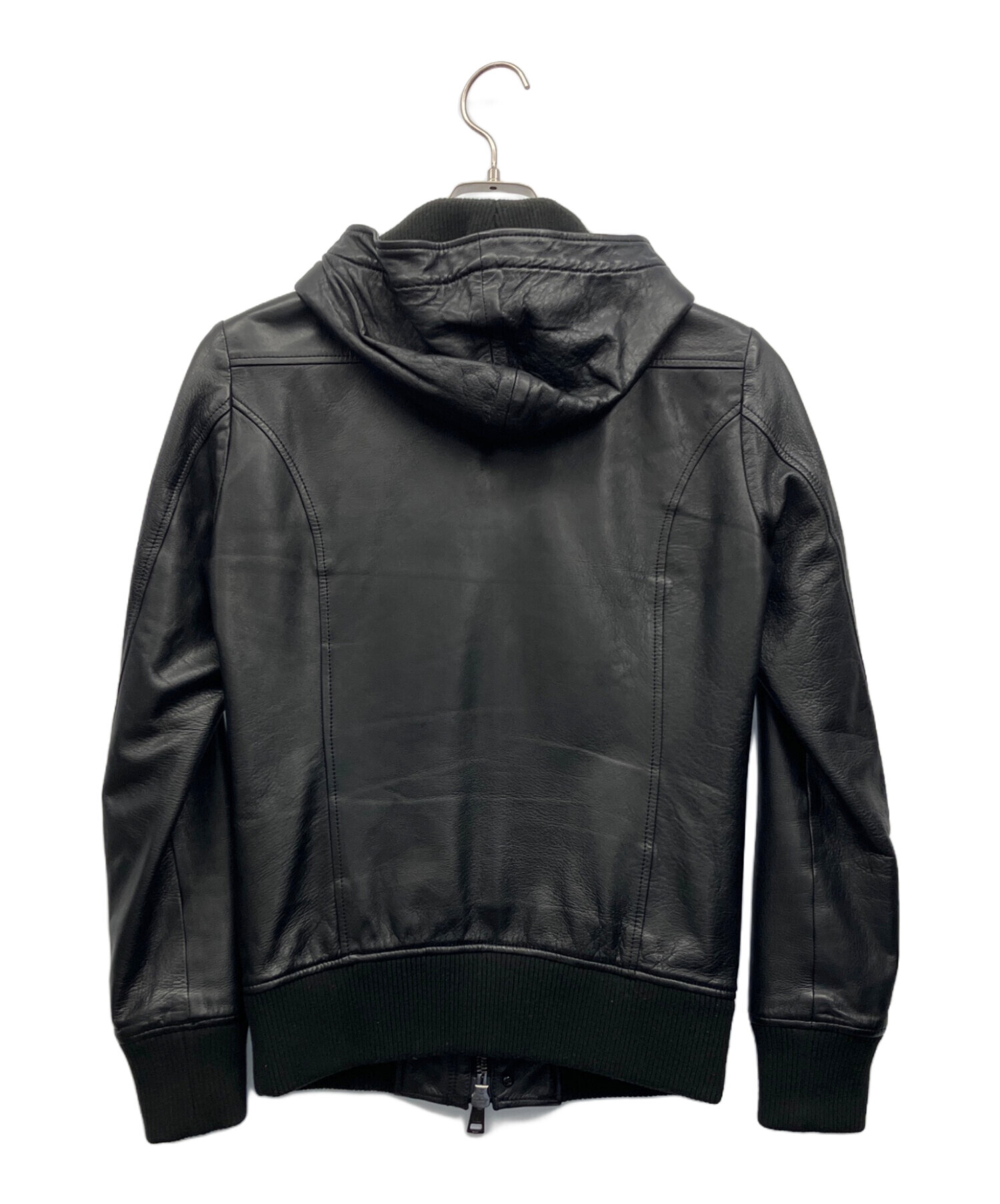 中古・古着通販】AKM (エーケーエム) ラムレザージャケット ブラック