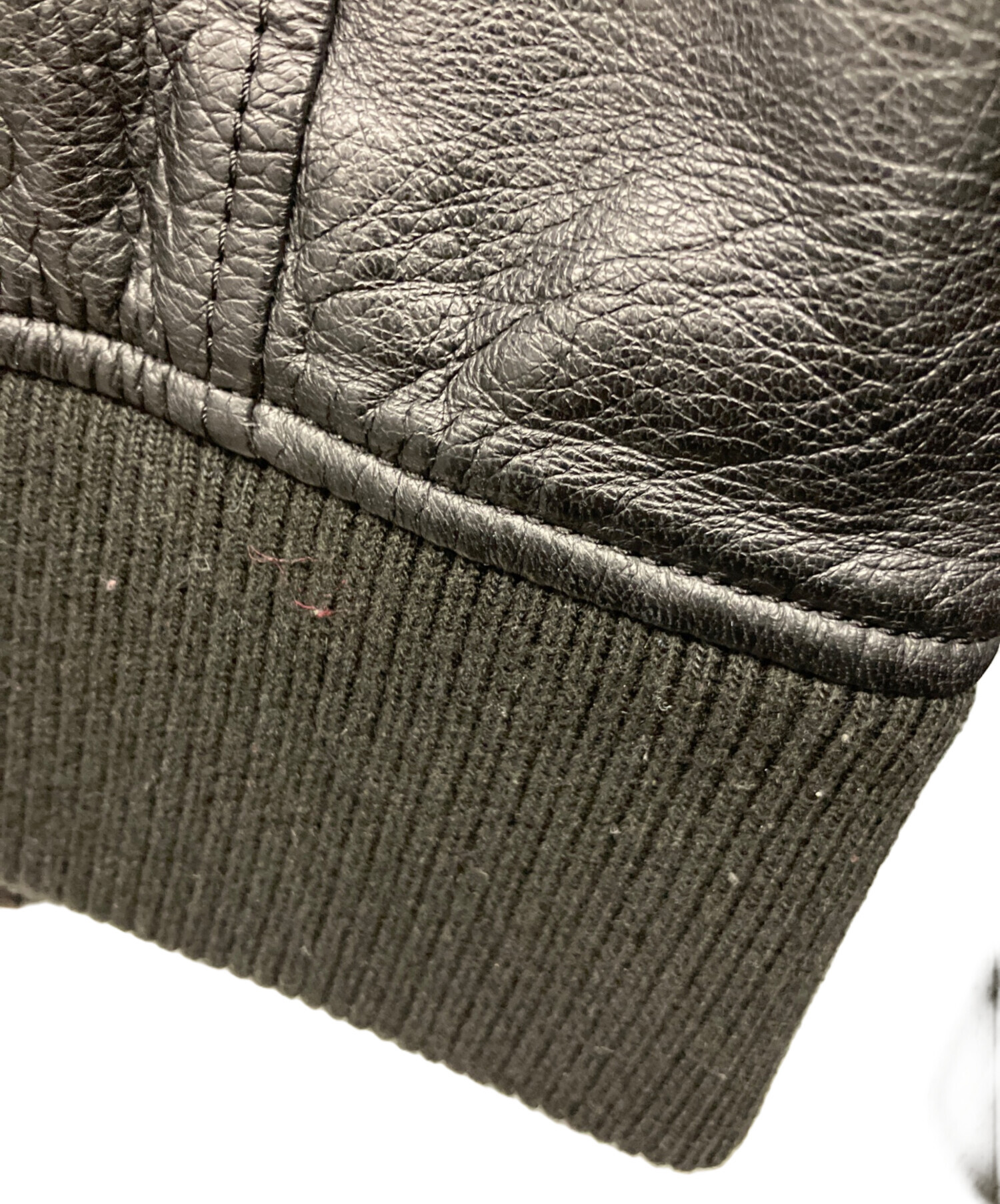 【値下げ中】【AKM】ラムレザージャケット タグ付き　黒 AKM ラムレザージャケット