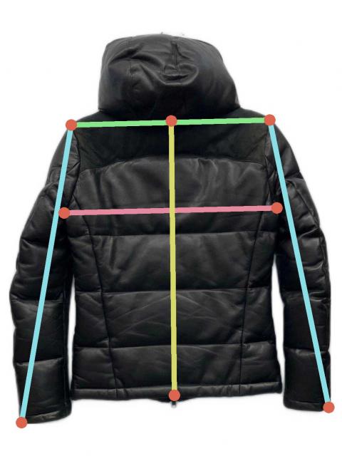 中古・古着通販】wjk (ダブルジェイケー) ラムレザーダウンジャケット