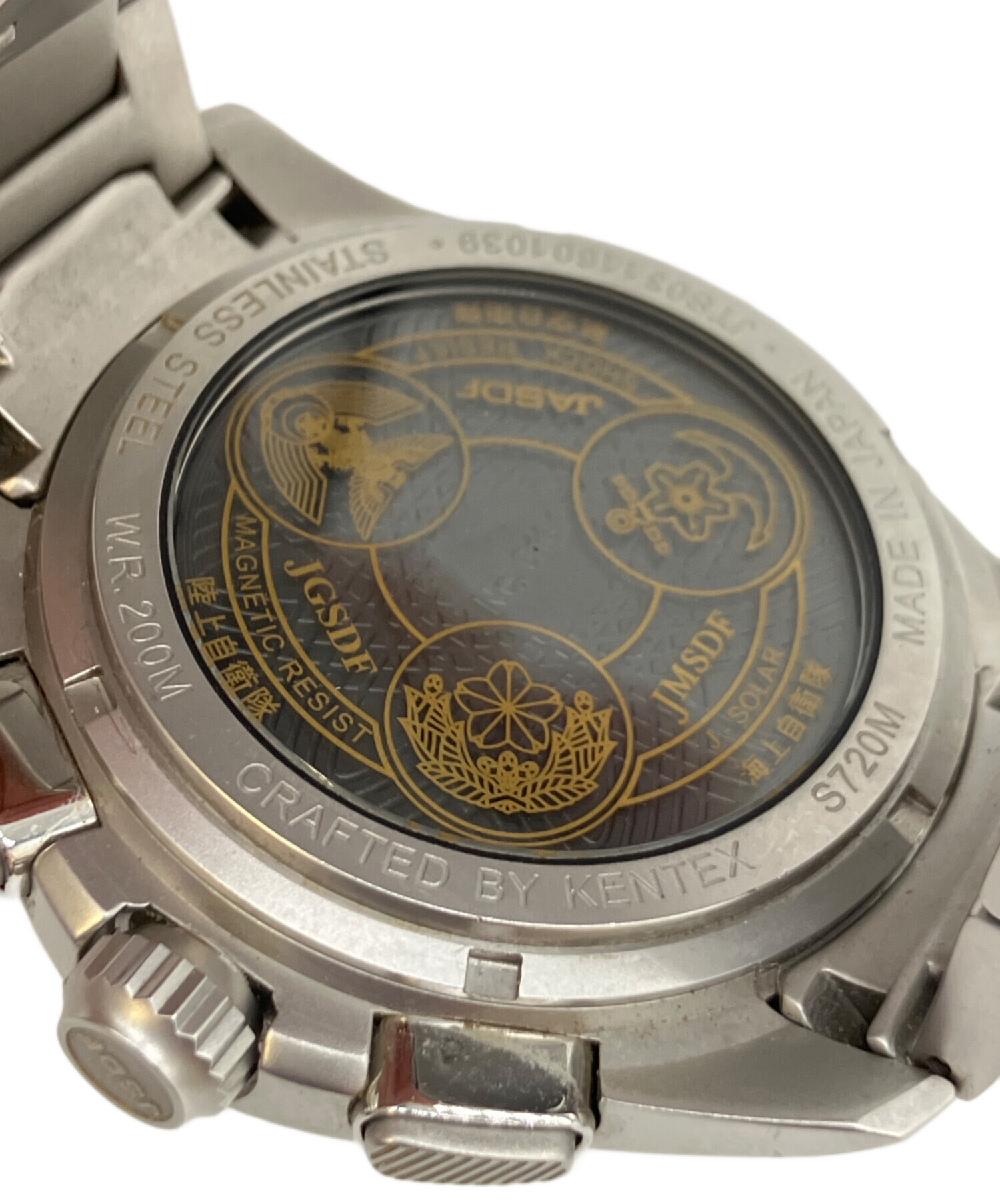 ふみ中古時計ページ 中古・古着通販】KENTEX (ケンテックス) 腕時計 ブラック｜ブランド