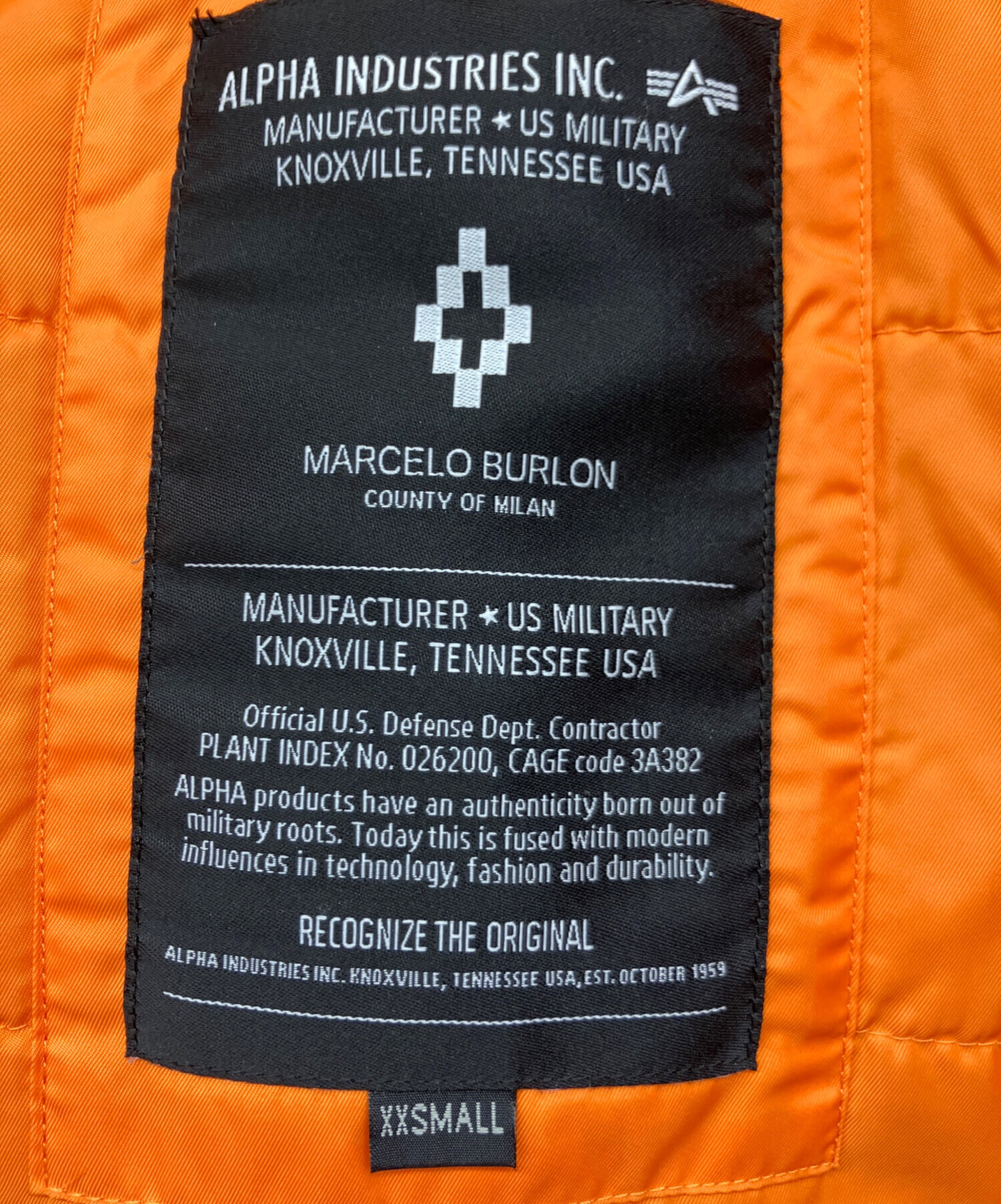 ジャケット・アウター MARCELO BURLON - ALPHA INDUSTRIES マルセロバーロン マルセロブロン MARCELO BURLON ×ALPHA アルファ MA