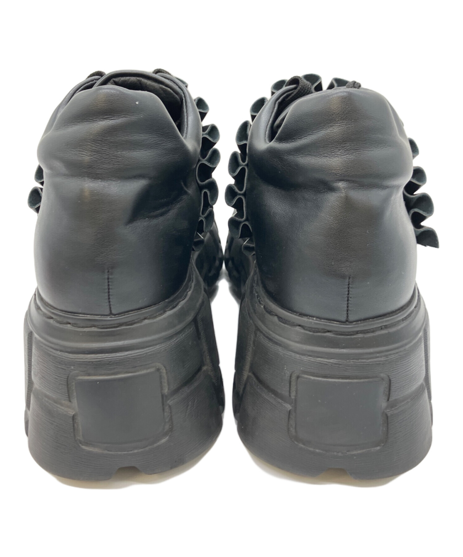 中古・古着通販】pium (ピウム) フリルベルトボリュームスニーカー