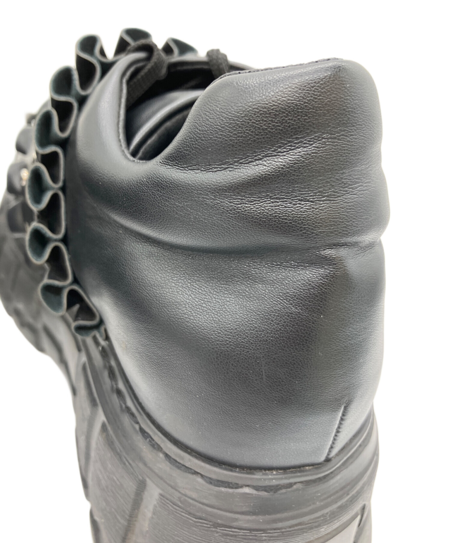 中古・古着通販】pium (ピウム) フリルベルトボリュームスニーカー