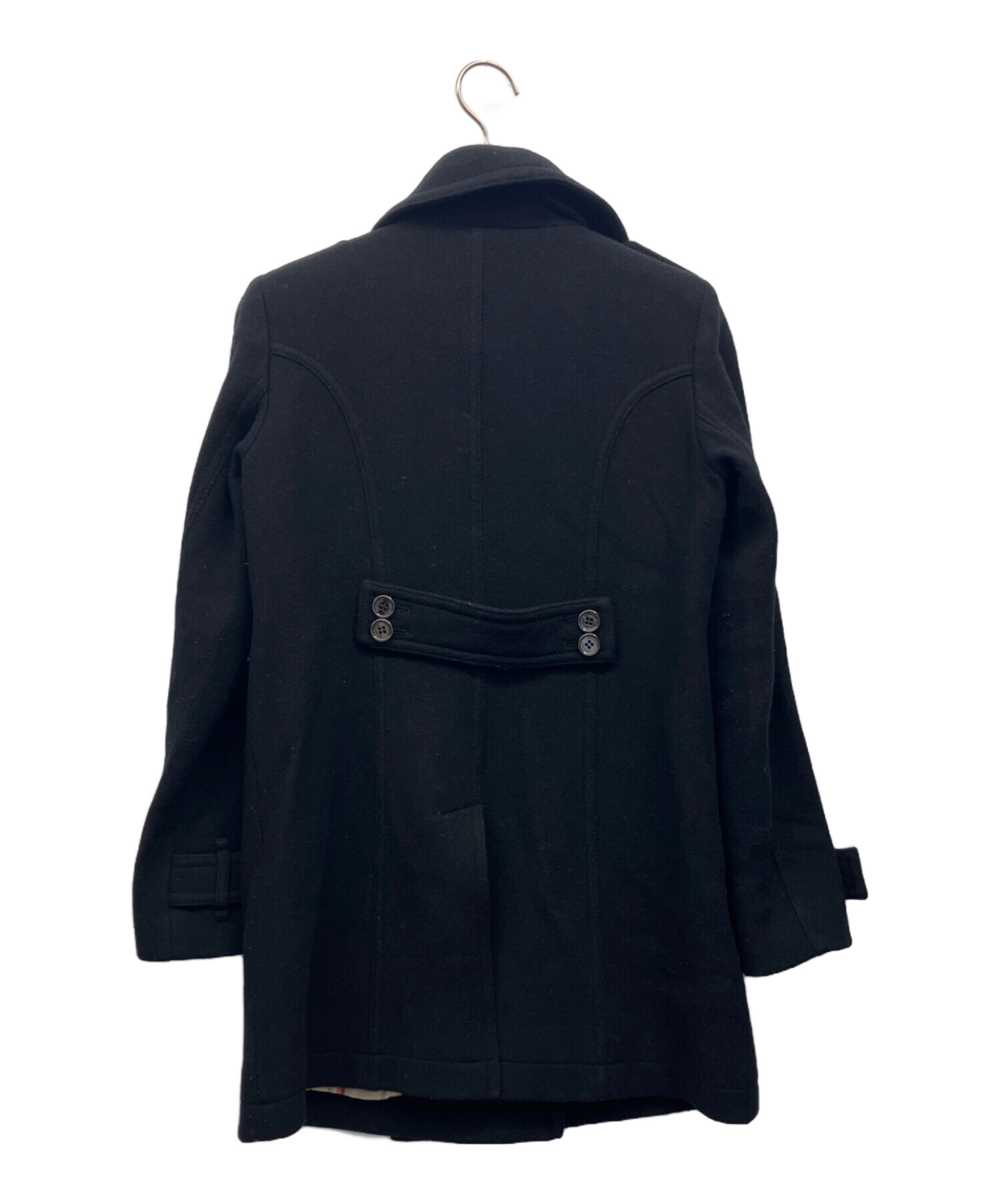 Burberry ブラック ピーコート 38 中古・古着通販】BURBERRY LONDON (バーバリーロンドン) Pコート