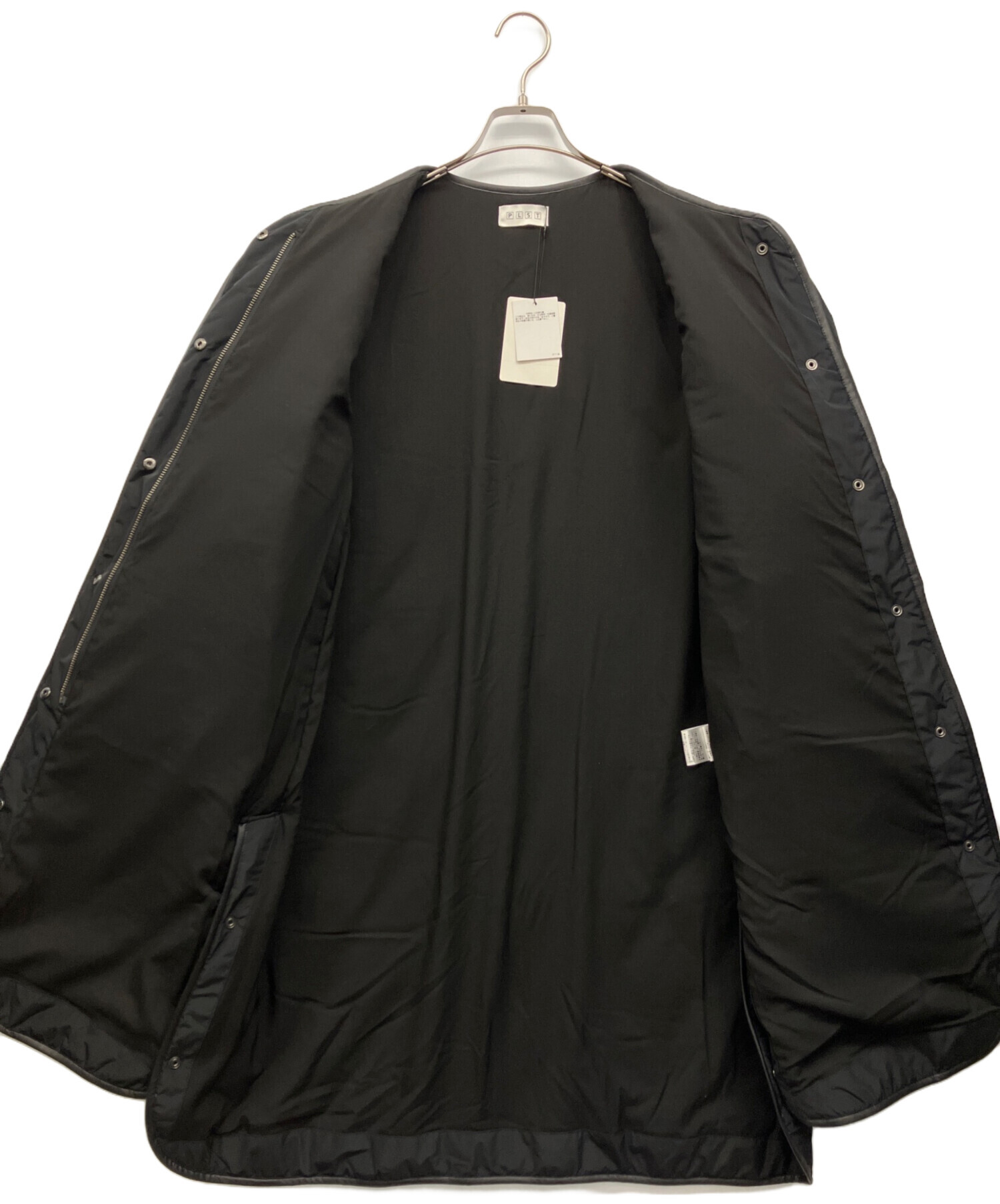 中古・古着通販】PLST (プラステ) キルティングコート ブラック サイズ