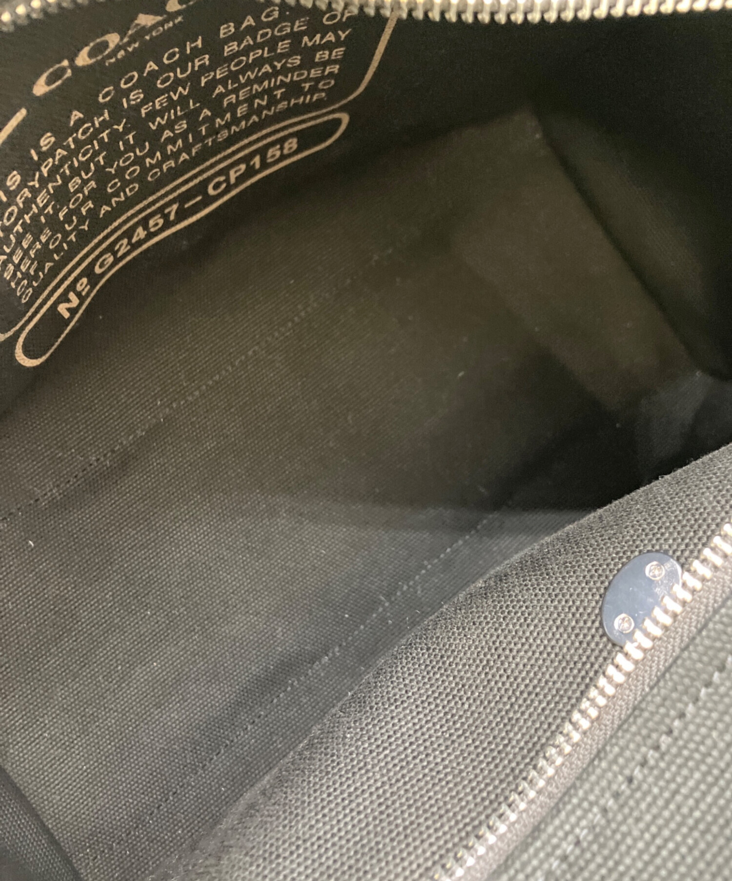 中古・古着通販】COACH (コーチ) 2WAYトートバッグ ブラック｜ブランド