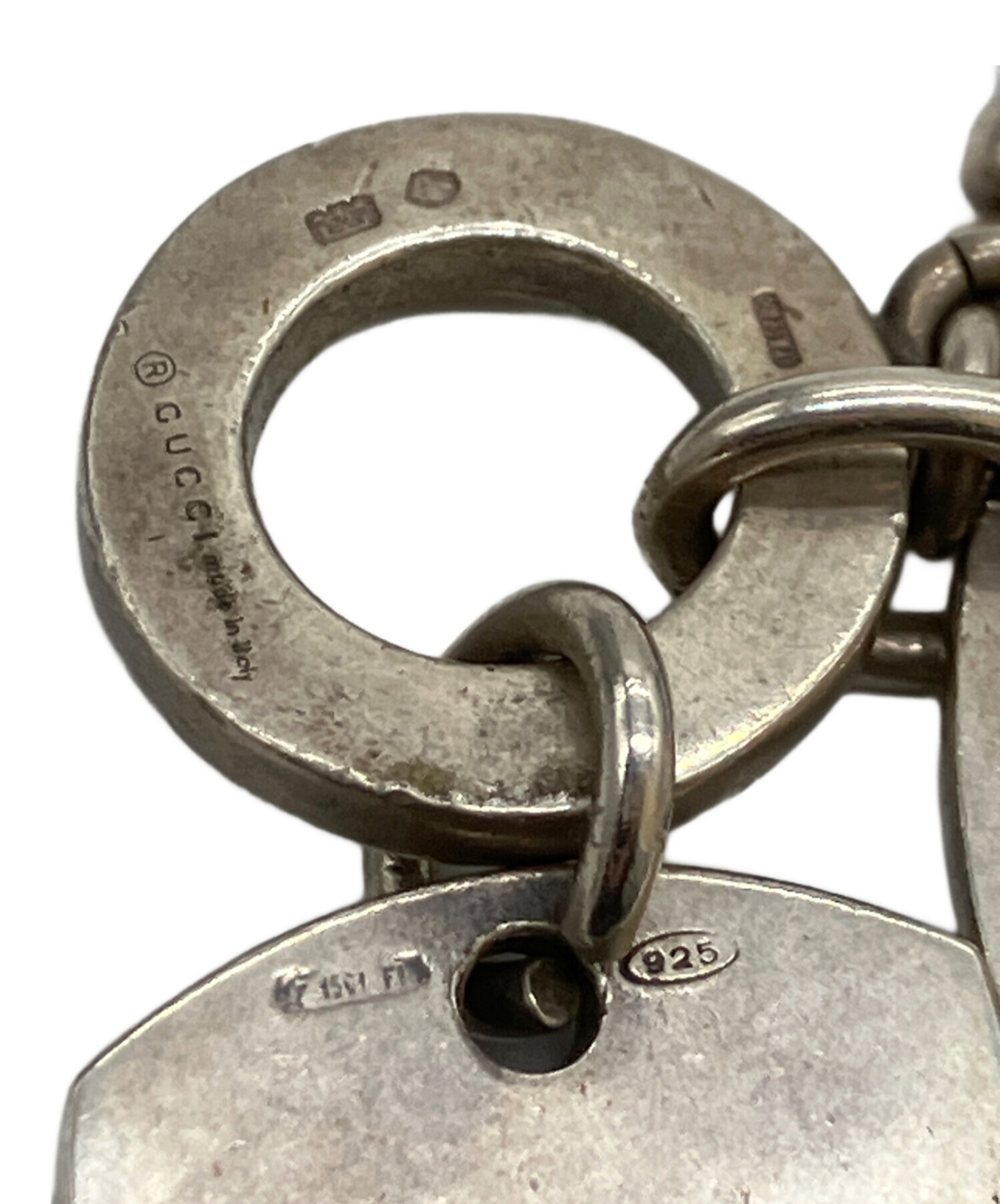 中古・古着通販】GUCCI (グッチ) ダブルドッグタグネックレス シルバー