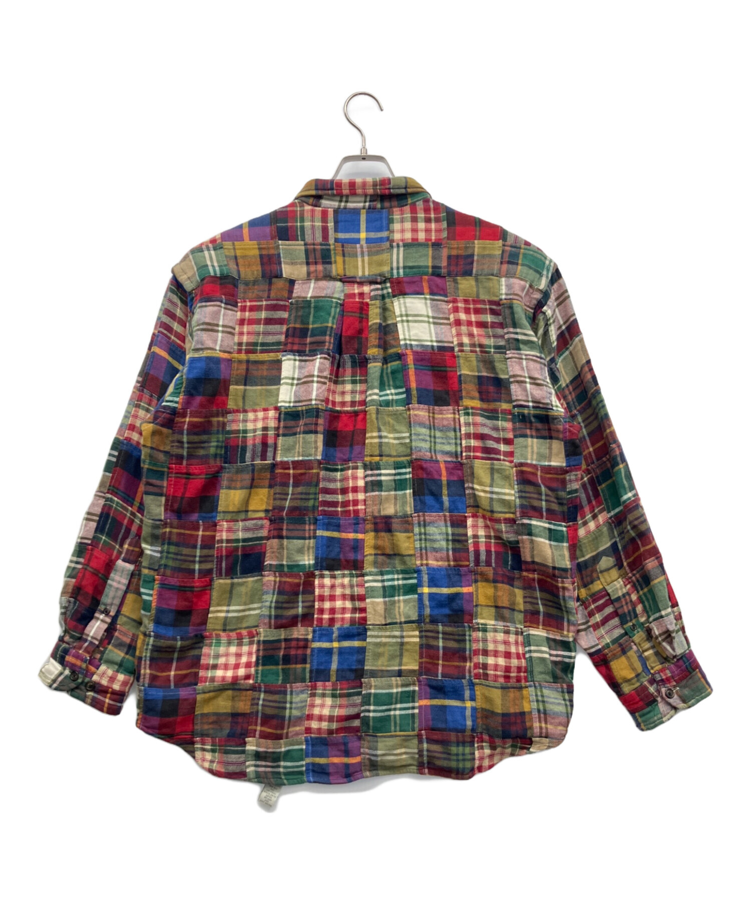 中古・古着通販】ORVIS (オービス) パッチワークシャツ レッド サイズ