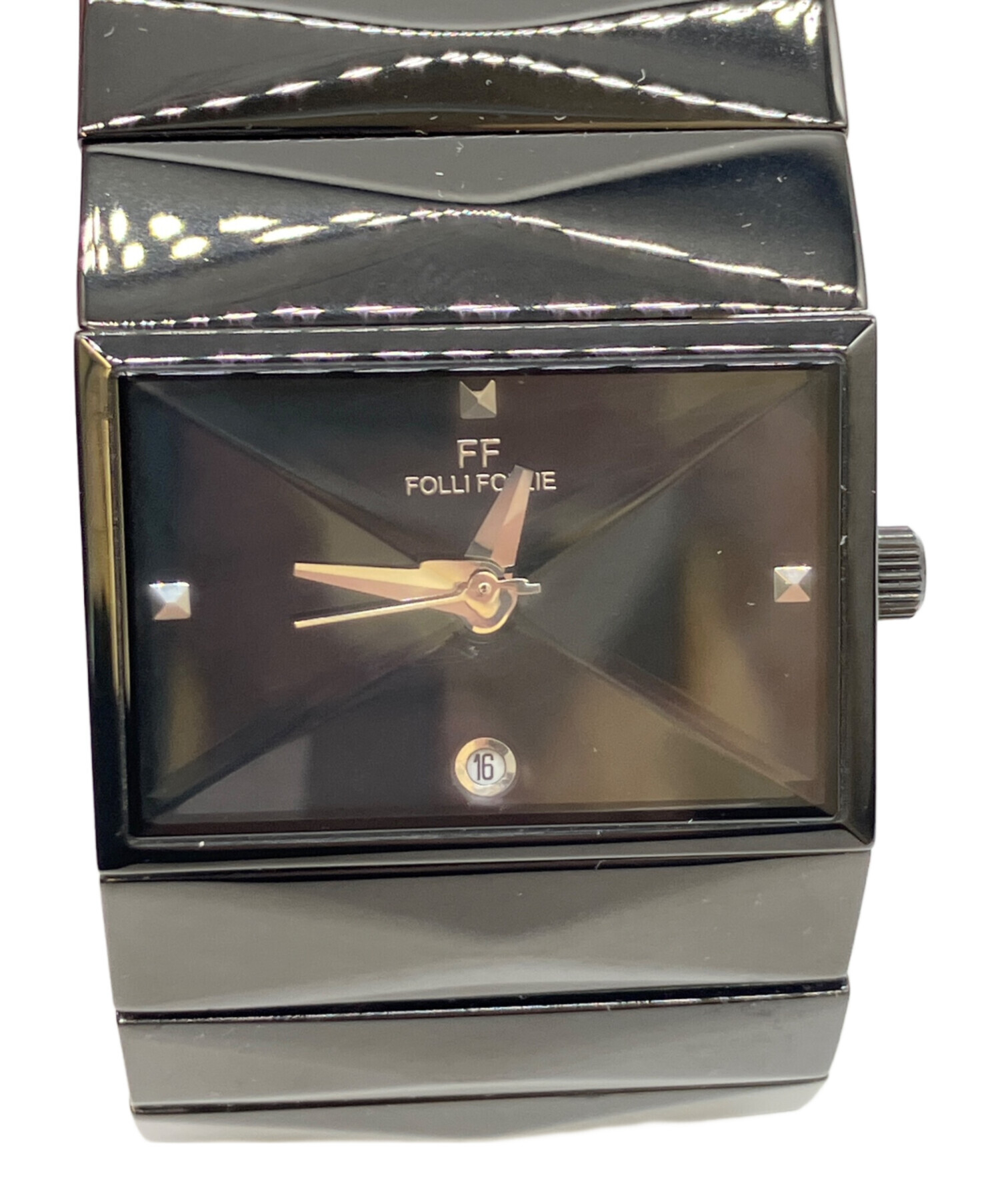 中古・古着通販】Folli Follie (フォリフォリ) 腕時計 ブラック
