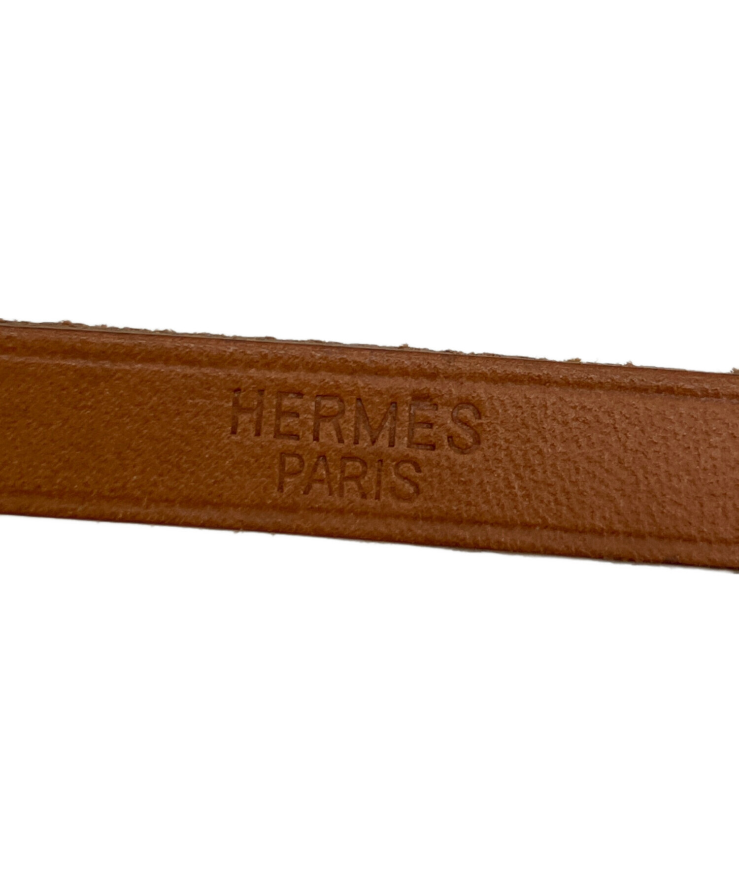 中古・古着通販】HERMES (エルメス) レザーブレスレット ブラウン