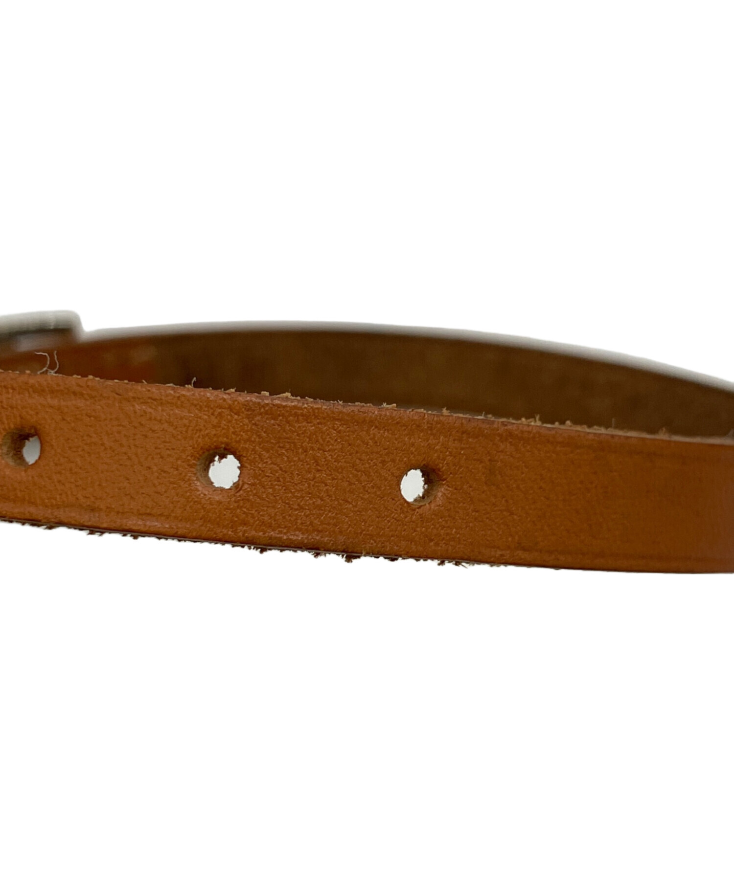 中古・古着通販】HERMES (エルメス) レザーブレスレット ブラウン