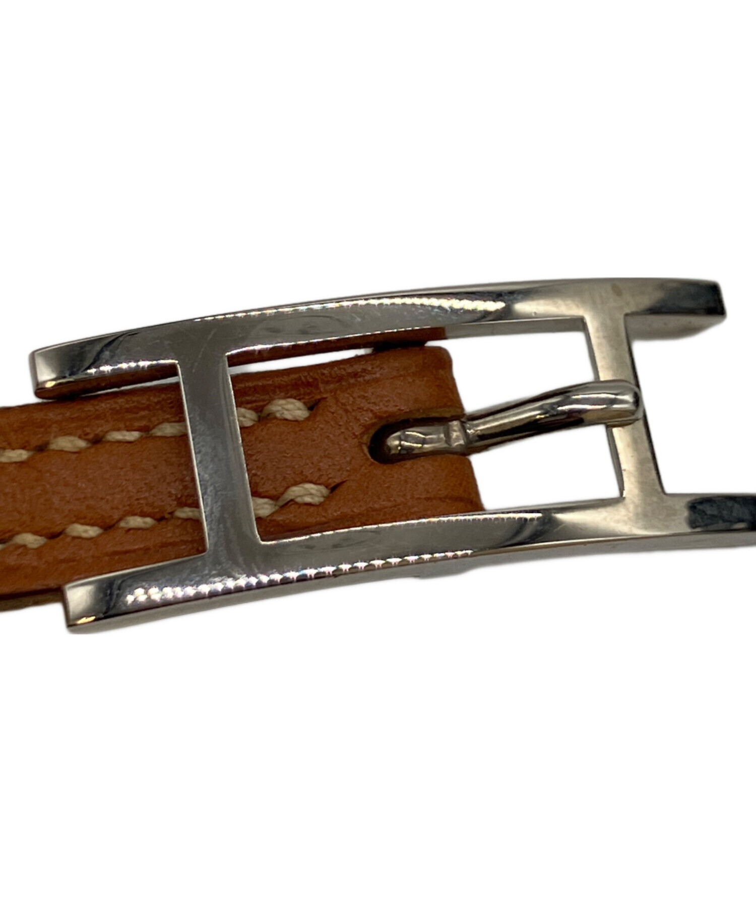 中古・古着通販】HERMES (エルメス) レザーブレスレット ブラウン