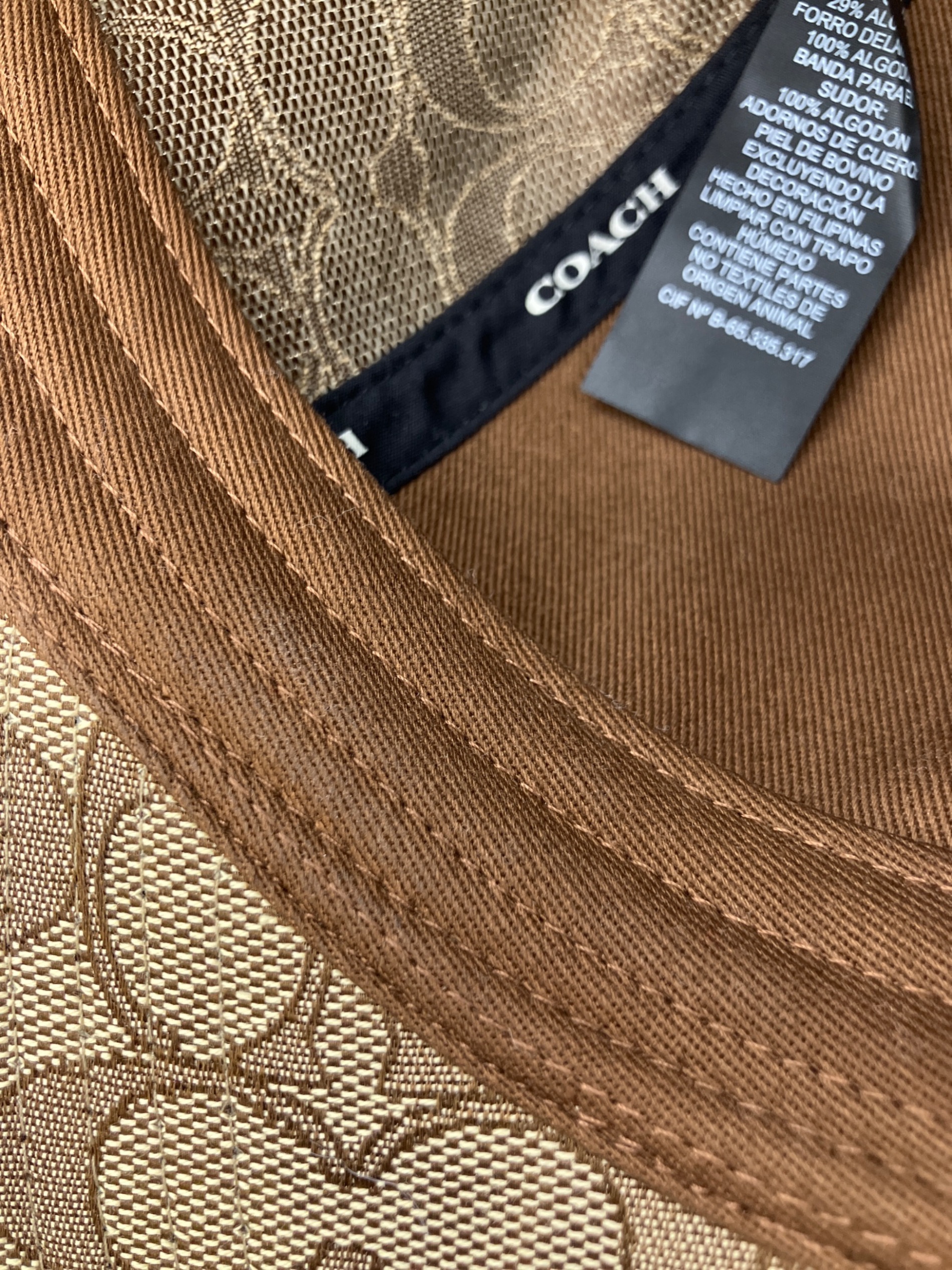 中古・古着通販】COACH (コーチ) キャップ ブラウン サイズ:54/62