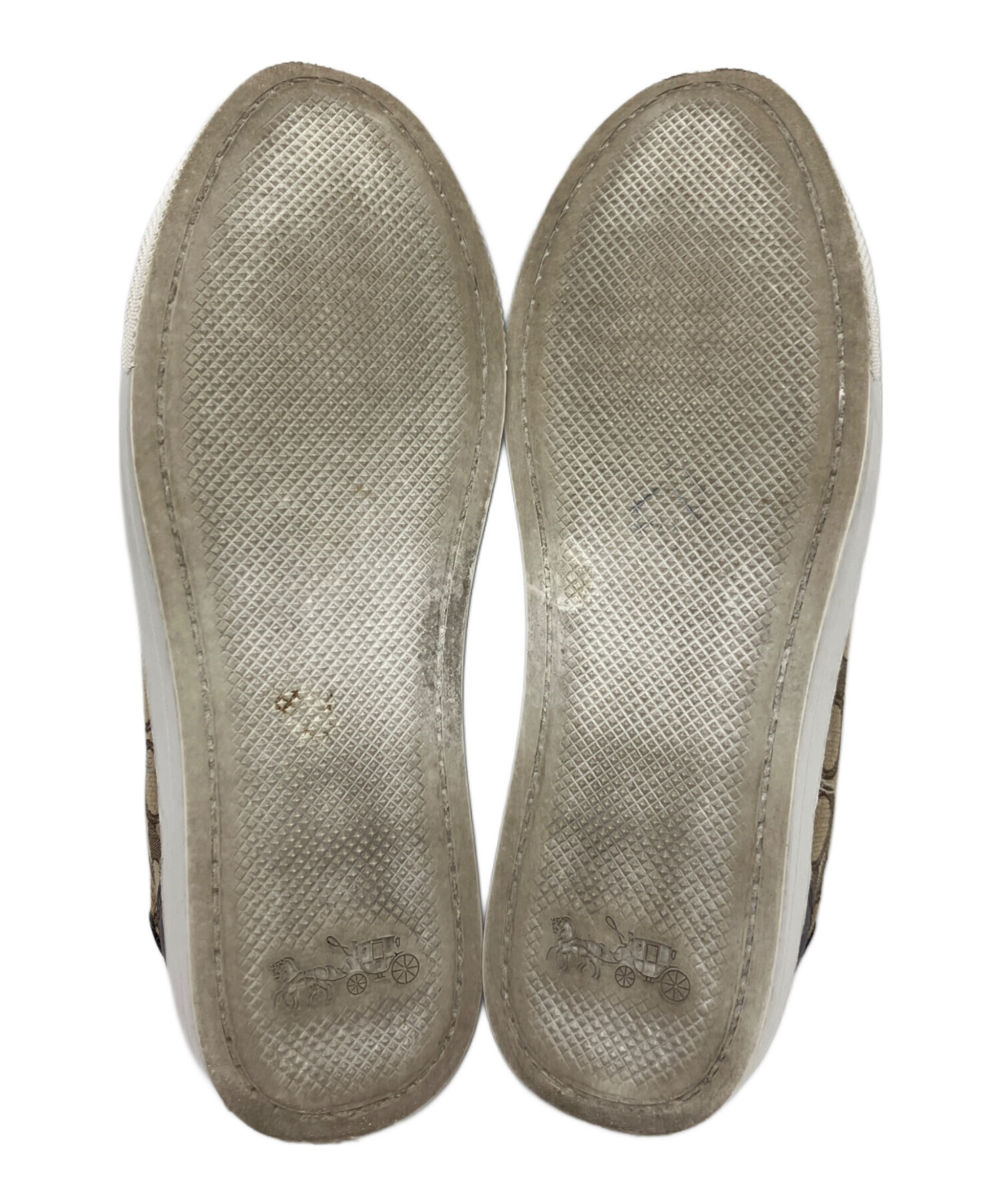 中古・古着通販】COACH (コーチ) シグネチャー柄ローカットスニーカー