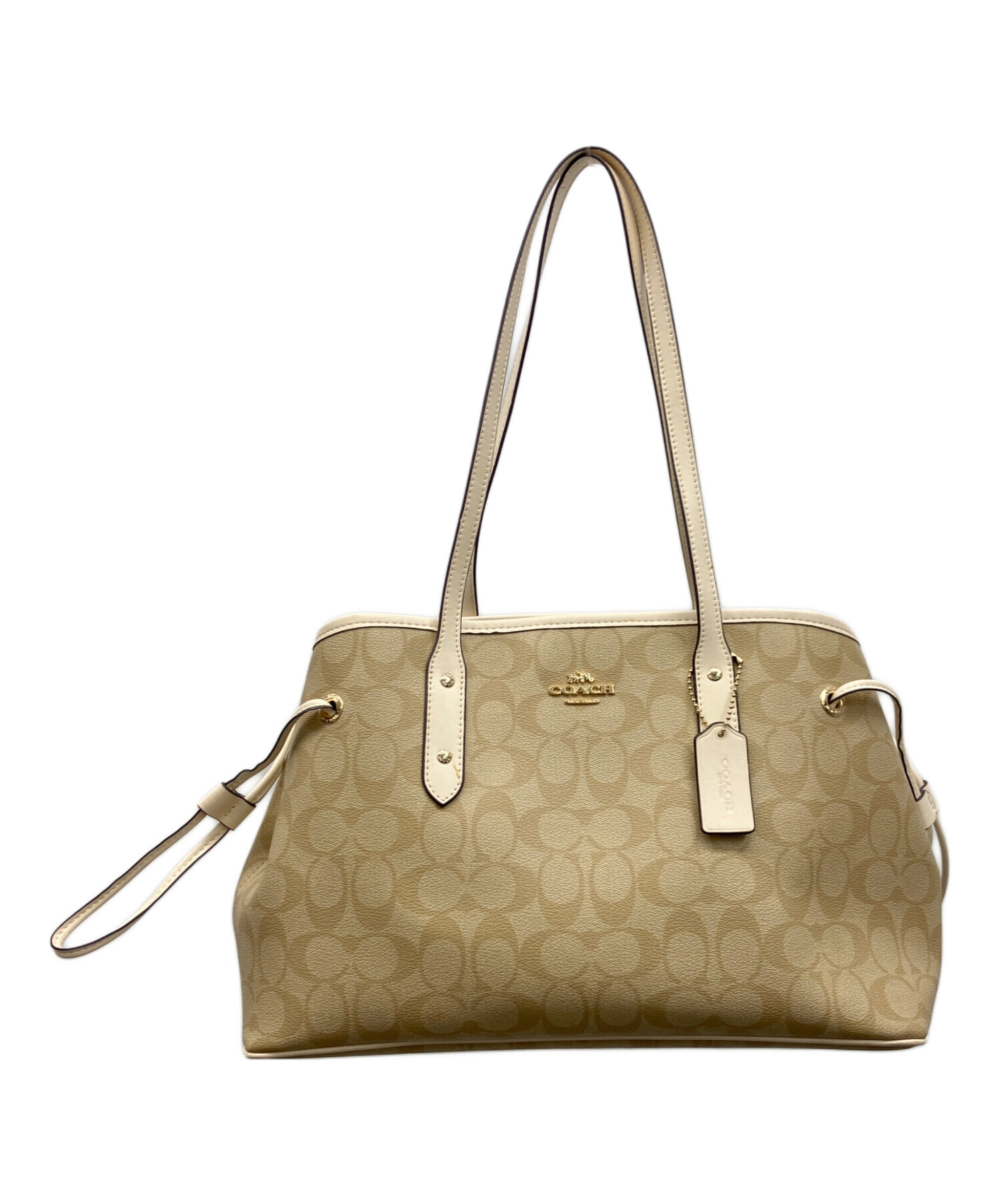 中古・古着通販】COACH (コーチ) ショルダーバッグ ベージュ｜ブランド