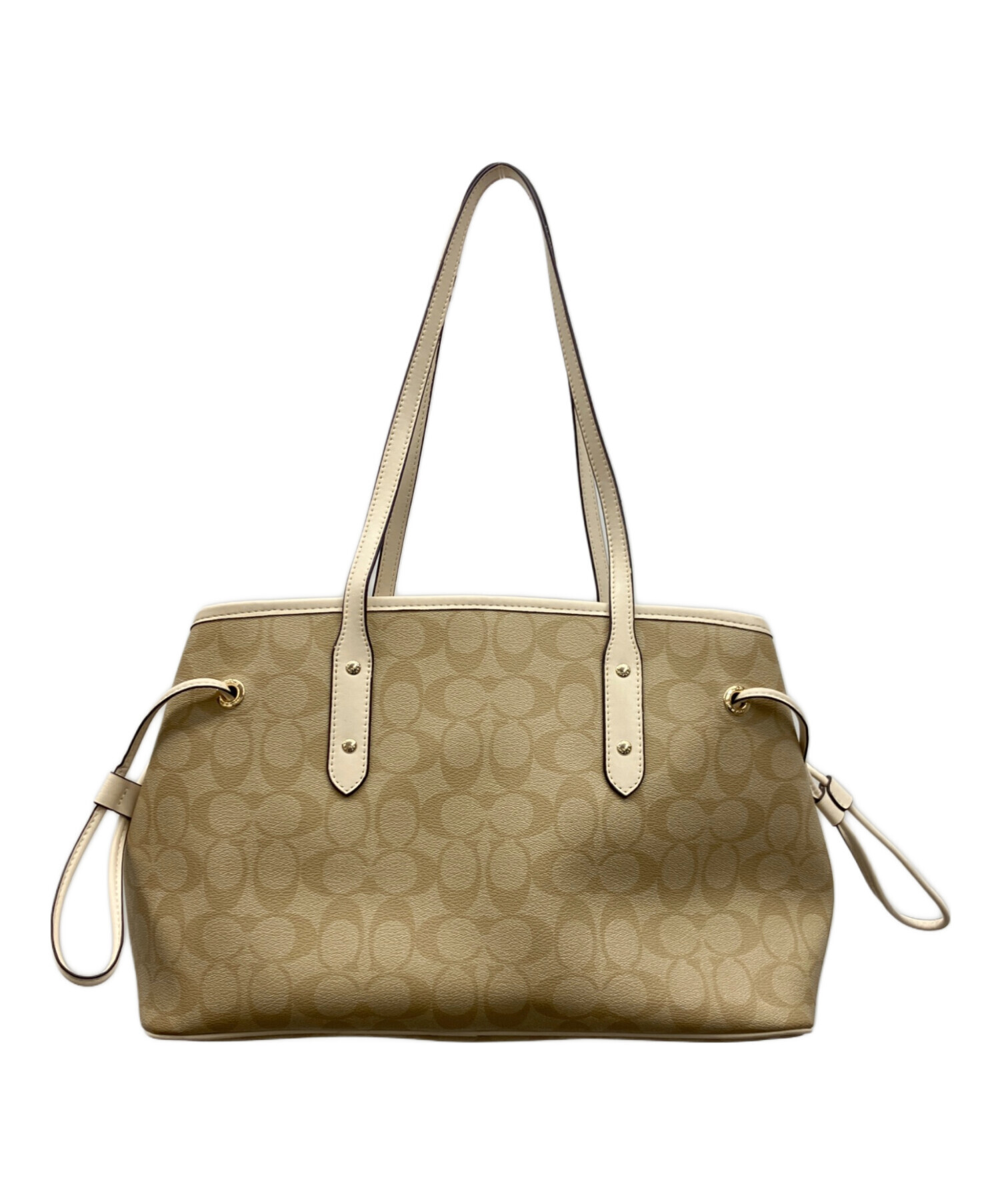 中古・古着通販】COACH (コーチ) ショルダーバッグ ベージュ｜ブランド 