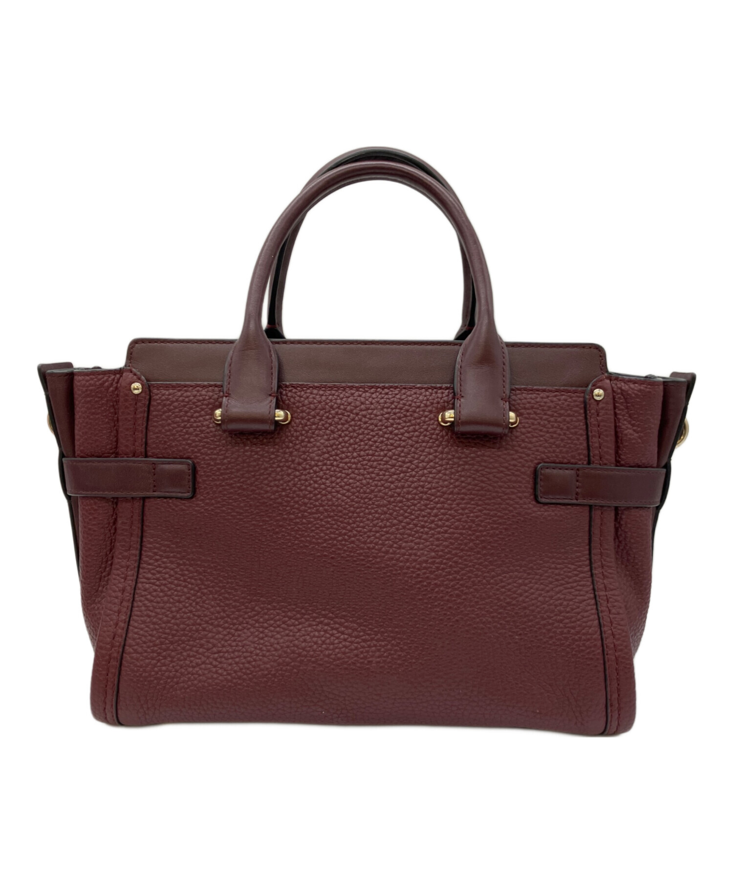 中古・古着通販】COACH (コーチ) ハンドバッグ ワインレッド｜ブランド