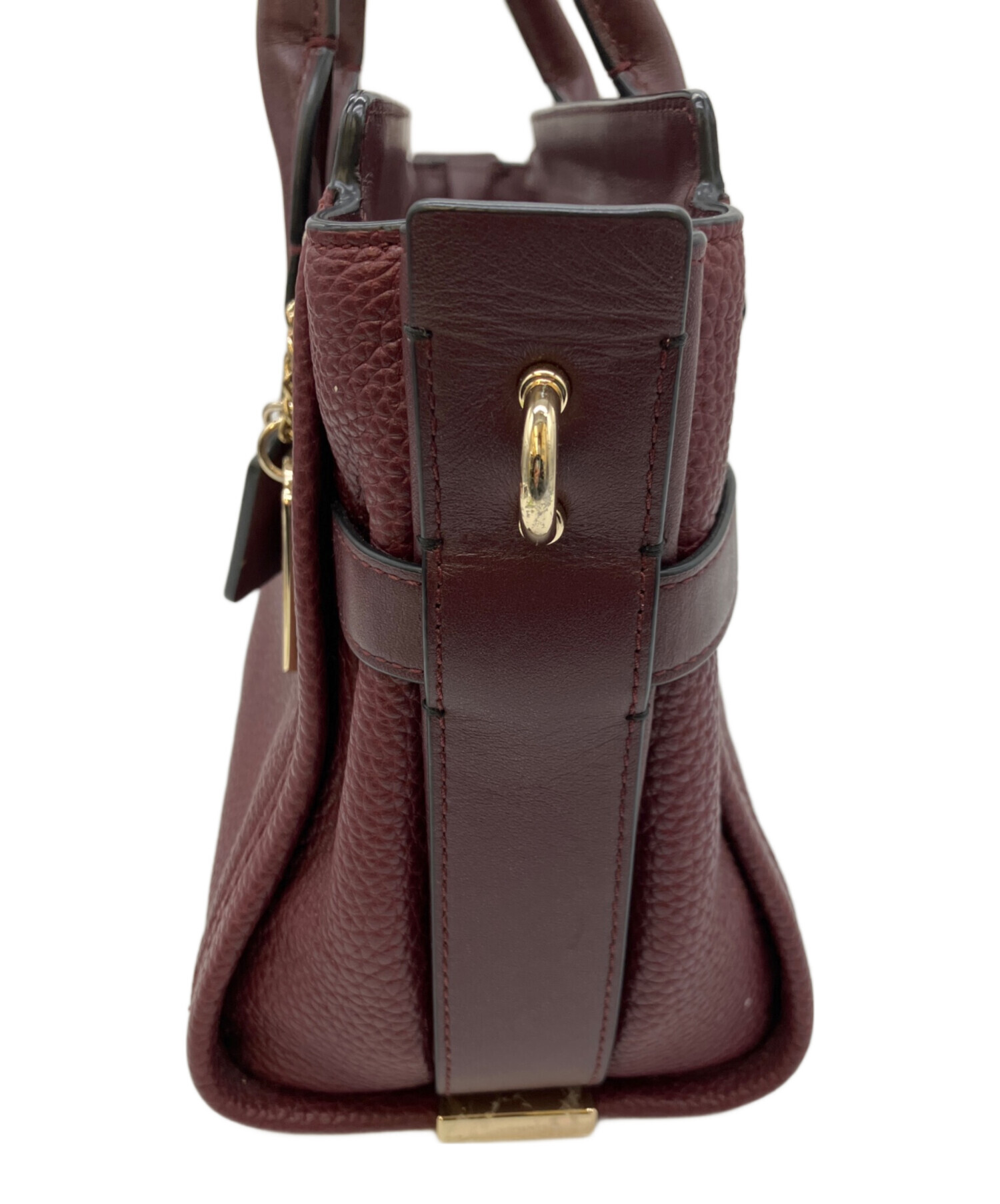 中古・古着通販】COACH (コーチ) ハンドバッグ ワインレッド｜ブランド