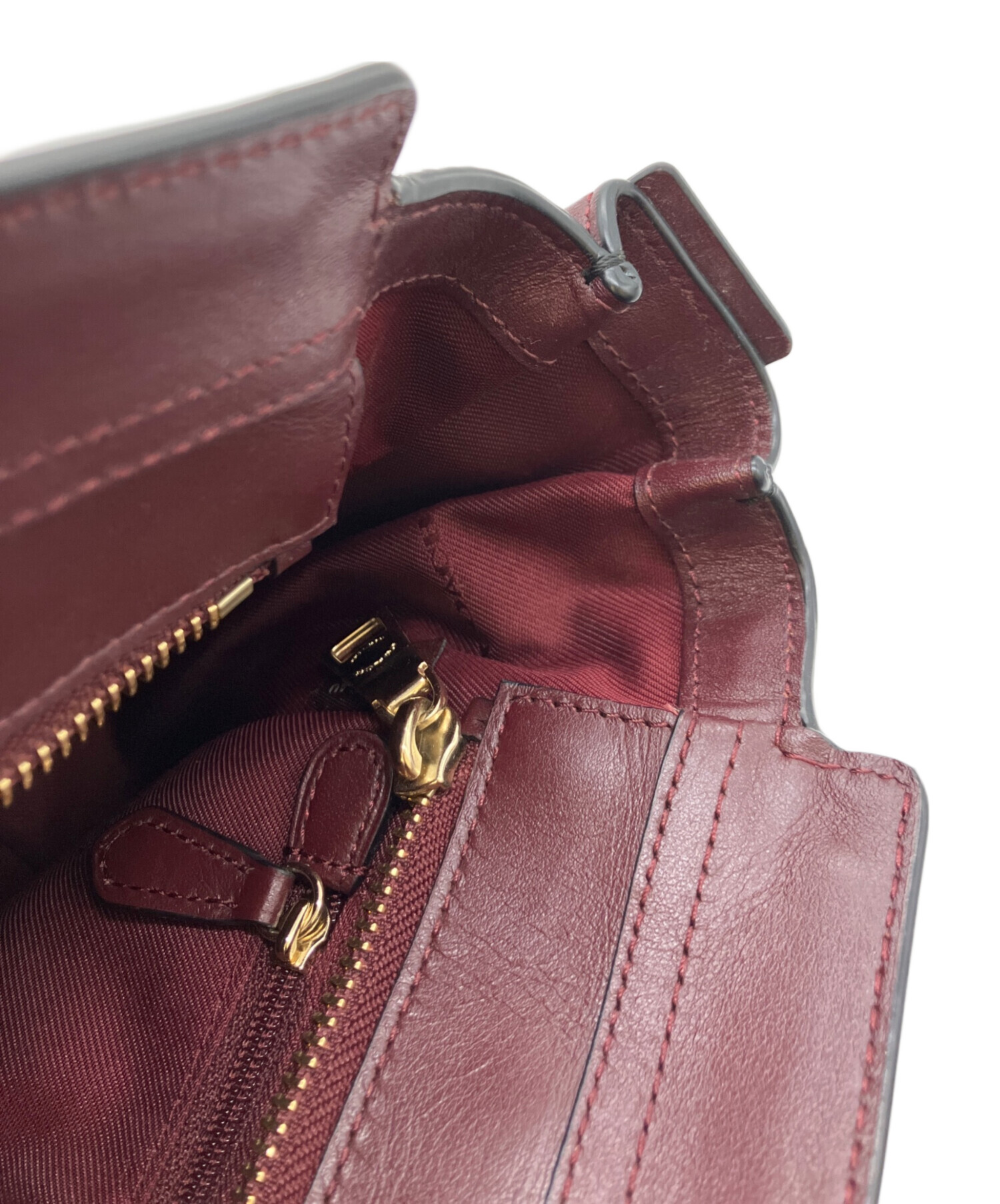 中古・古着通販】COACH (コーチ) ハンドバッグ ワインレッド｜ブランド