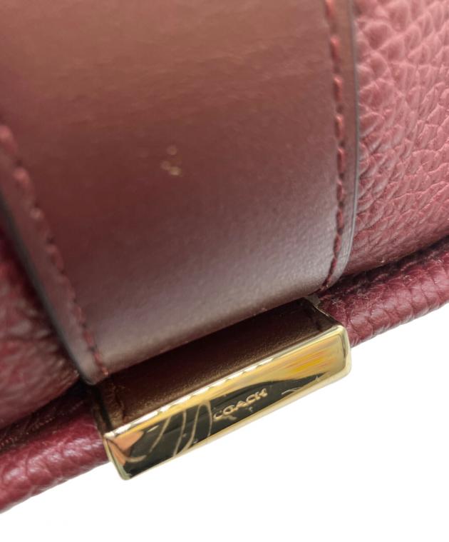 中古・古着通販】COACH (コーチ) ハンドバッグ ワインレッド｜ブランド