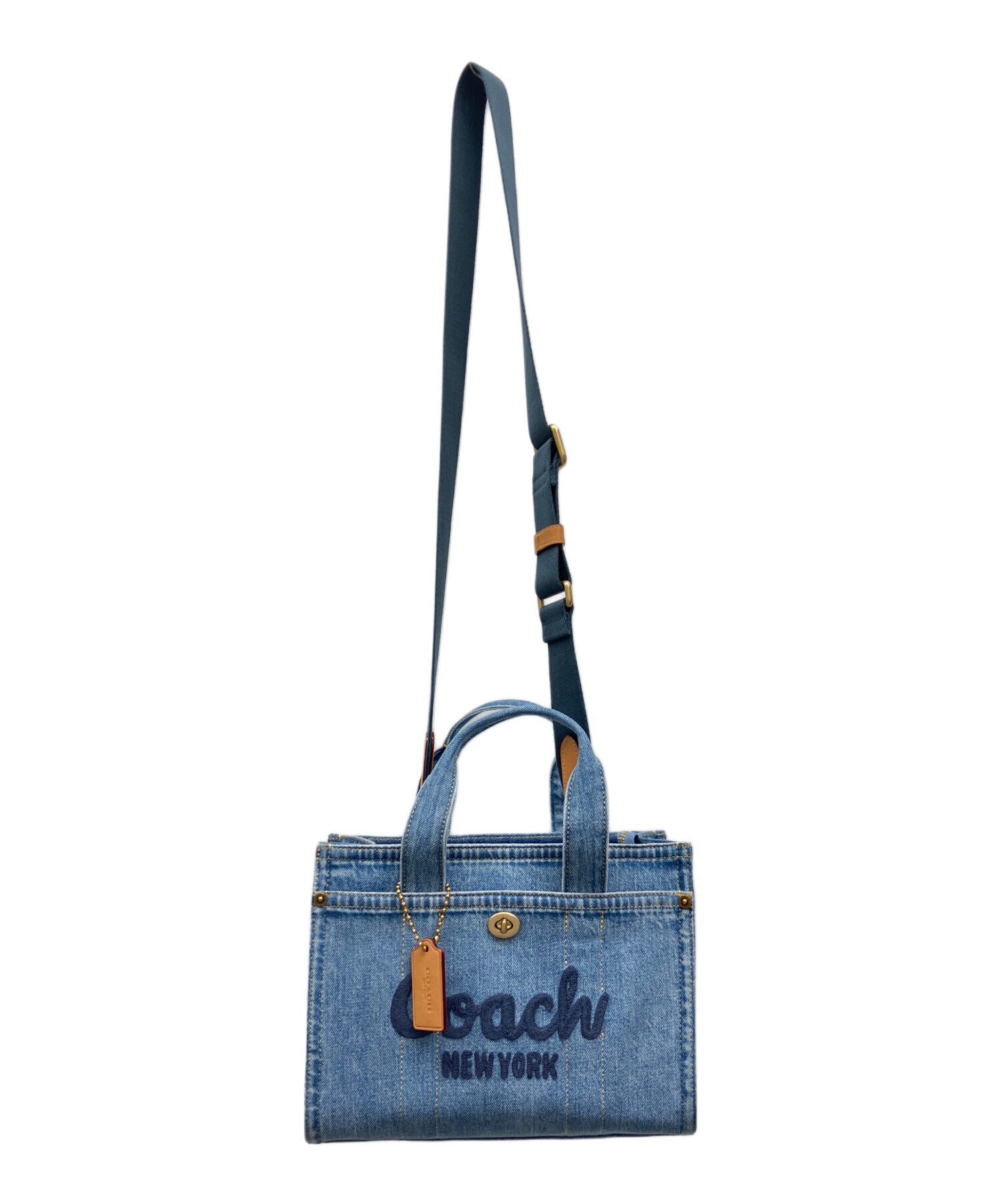 中古・古着通販】COACH (コーチ) ハンドバッグ インディゴ｜ブランド 