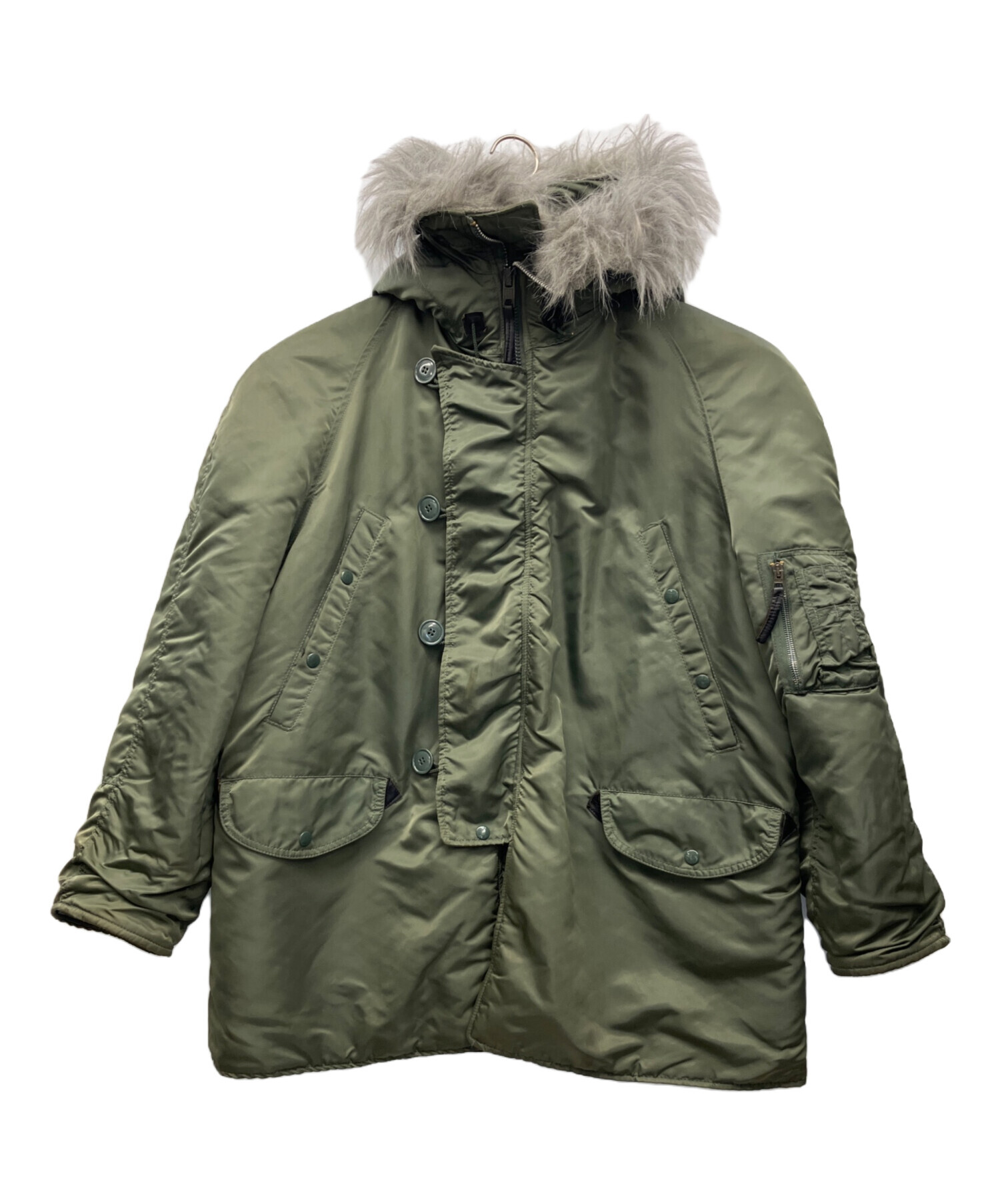 中古・古着通販】ALPHA (アルファ) N-3Bタイプコート オリーブ サイズ 中古・古着通販】ALPHA (アルファ) N-3Bタイプコート オリーブ サイズ