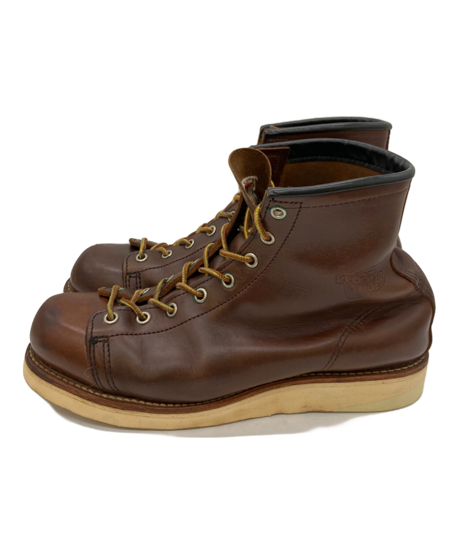 レッドウィング　ブーツ　メンズ　28 美品　ブラウン　ハイカット　アメカジ　古着 中古・古着通販】RED WING (レッドウィング) モンキーブーツ ブラウン