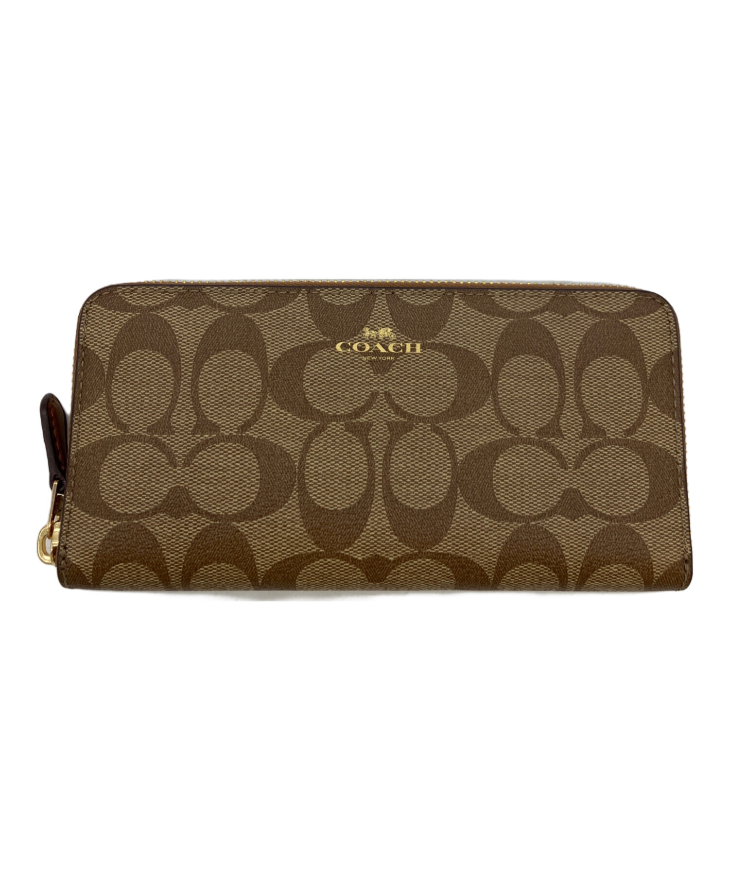 中古・古着通販】COACH (コーチ) 長財布 ブラウン｜ブランド・古着通販