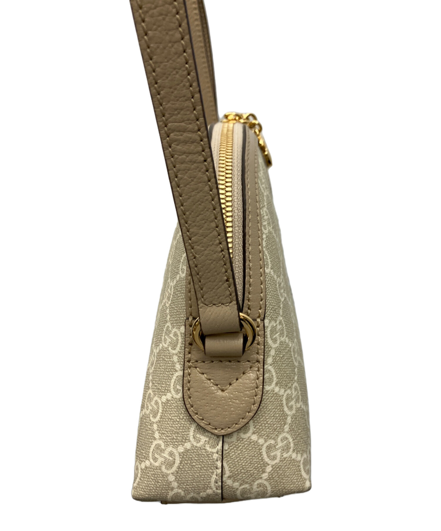GUCCI グッチ ショルダーバッグ  ベージュ 【古着】【中古】【送料無料】 中古・古着通販】GUCCI (グッチ) ショルダーバッグ ベージュ｜ブランド
