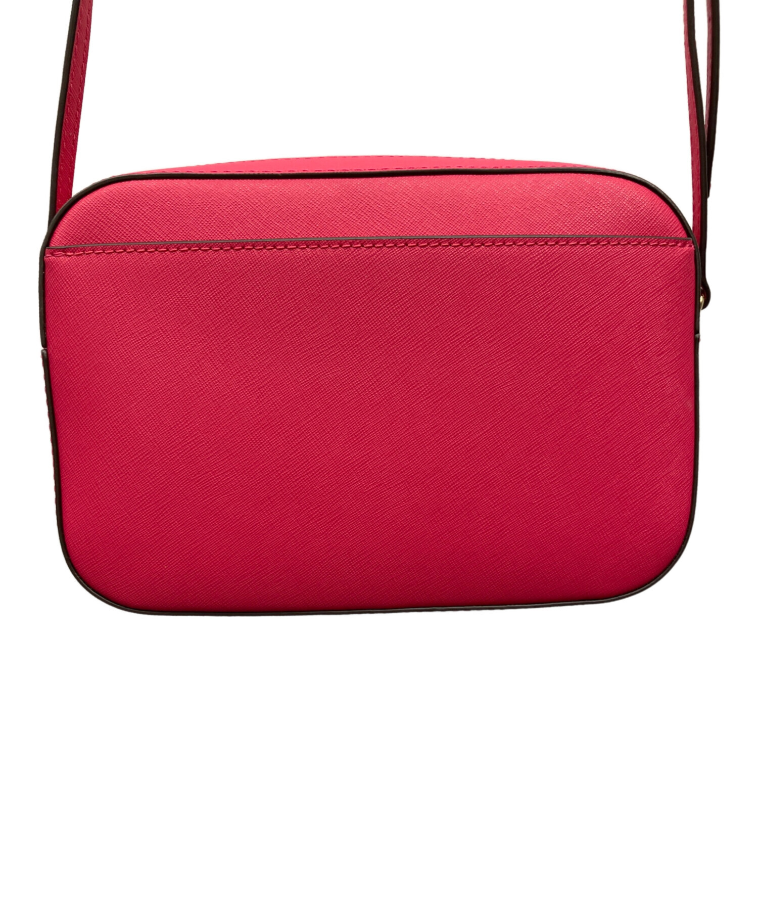 マイケルコース　ショルダーバッグ　赤　ピンク　バッグチャーム付き 中古・古着通販】MICHAEL KORS (マイケル・コース) ショルダーバッグ