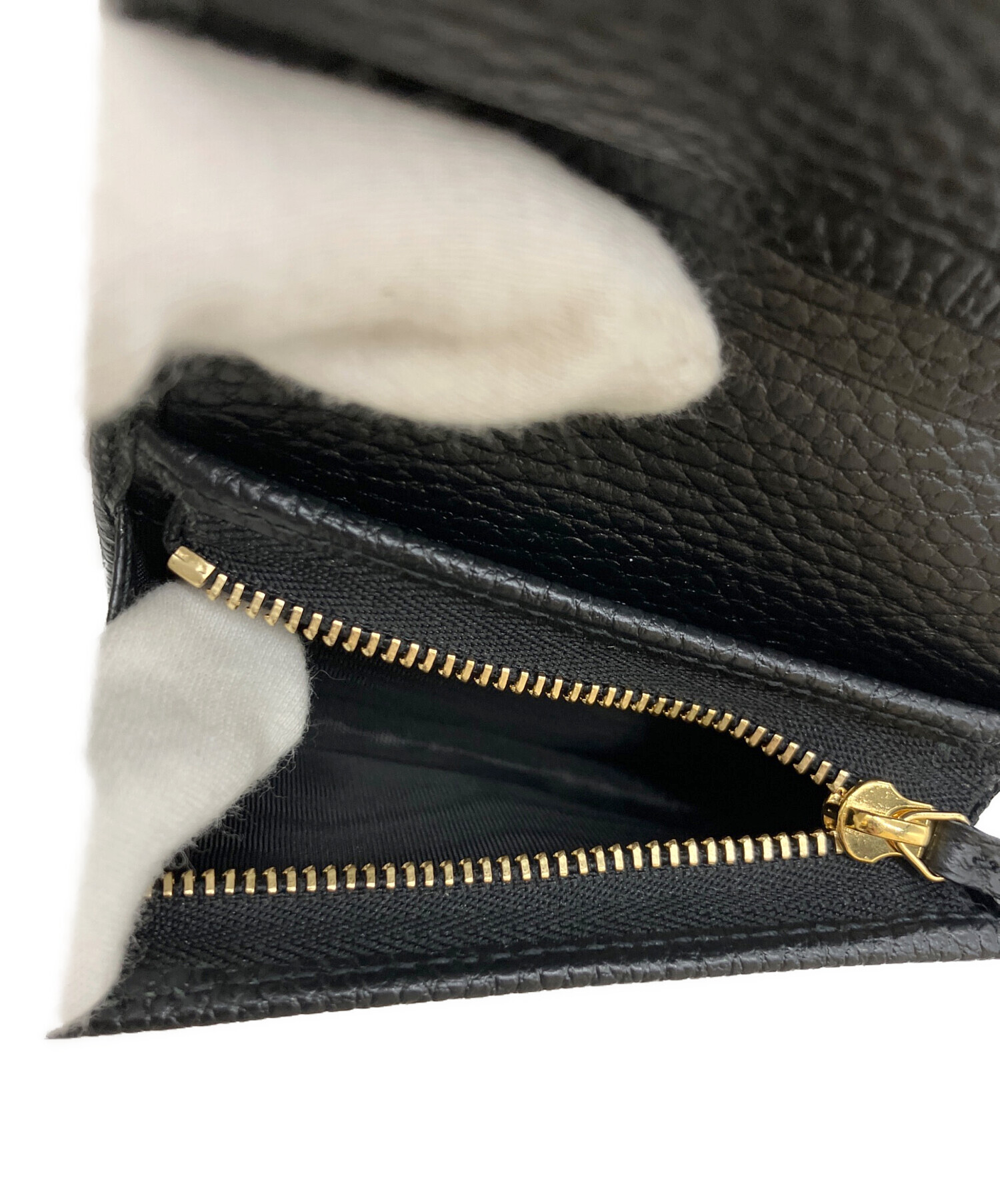 中古・古着通販】GUCCI (グッチ) 2つ折り財布 ブラック｜ブランド