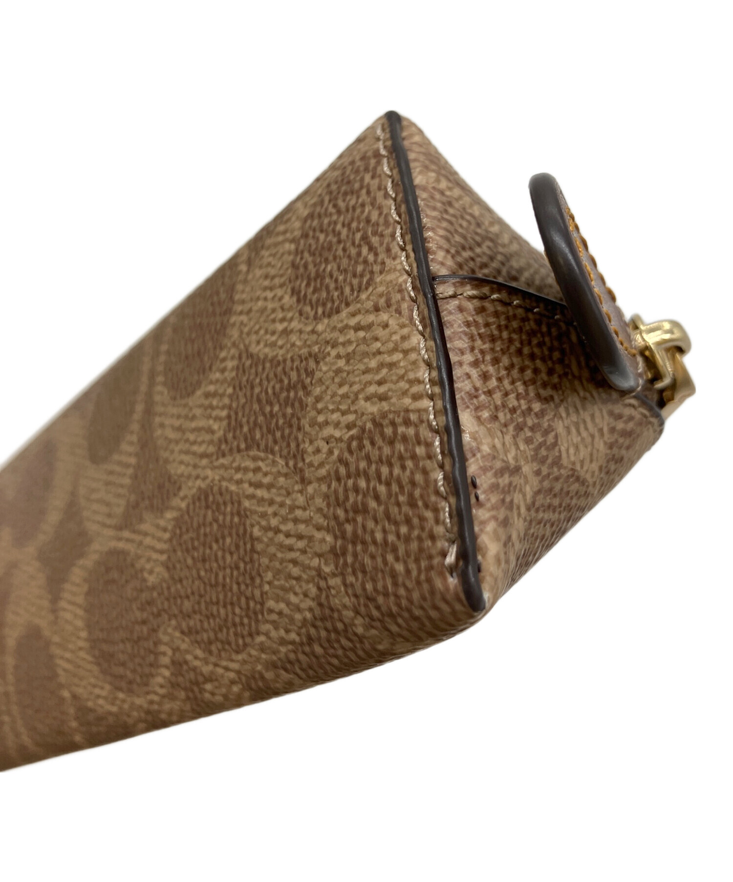 中古・古着通販】COACH (コーチ) ペンケース ベージュ×ブラウン