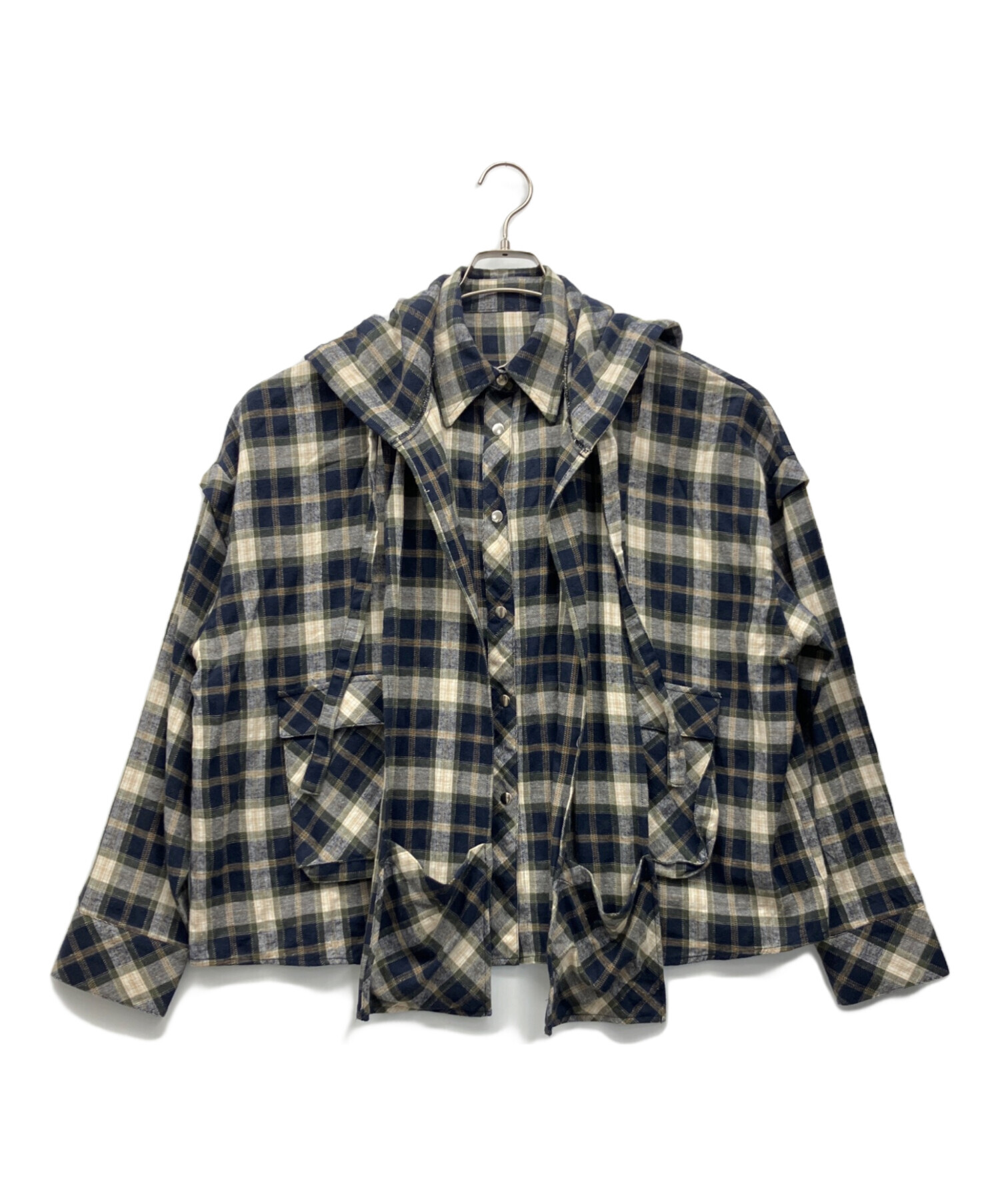 中古・古着通販】BEEDEN (ビーデン) 長袖シャツ ネイビー サイズ:Free 