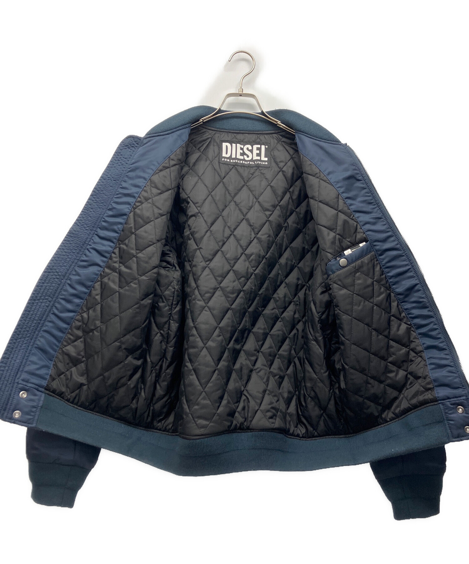 中古・古着通販】DIESEL (ディーゼル) MA-1ジャケット ネイビー サイズ