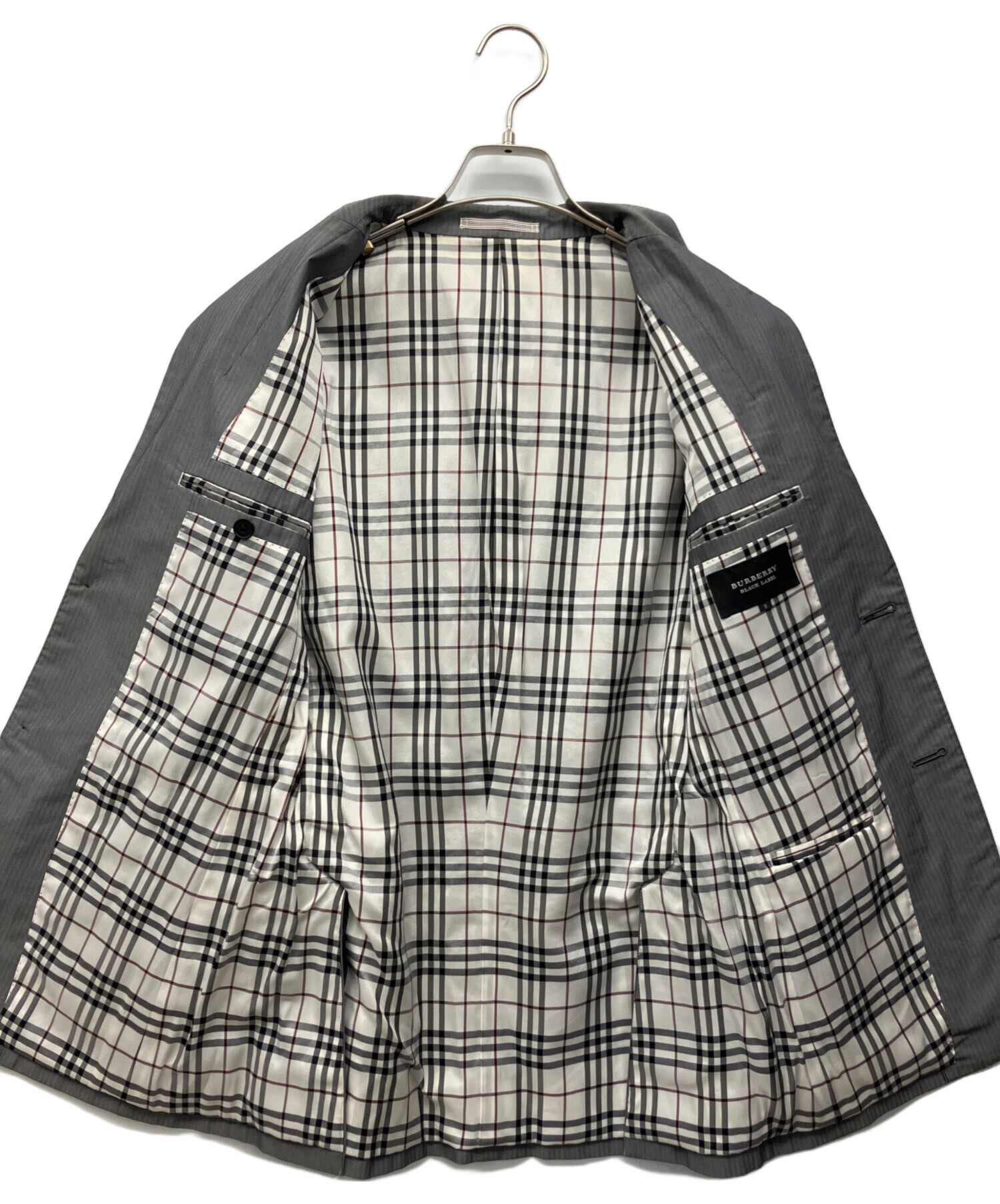 BLACK LABEL バーバリーグレー テーラードジャケット 中古・古着通販】BURBERRY BLACK LABEL (バーバリーブラックレーベル
