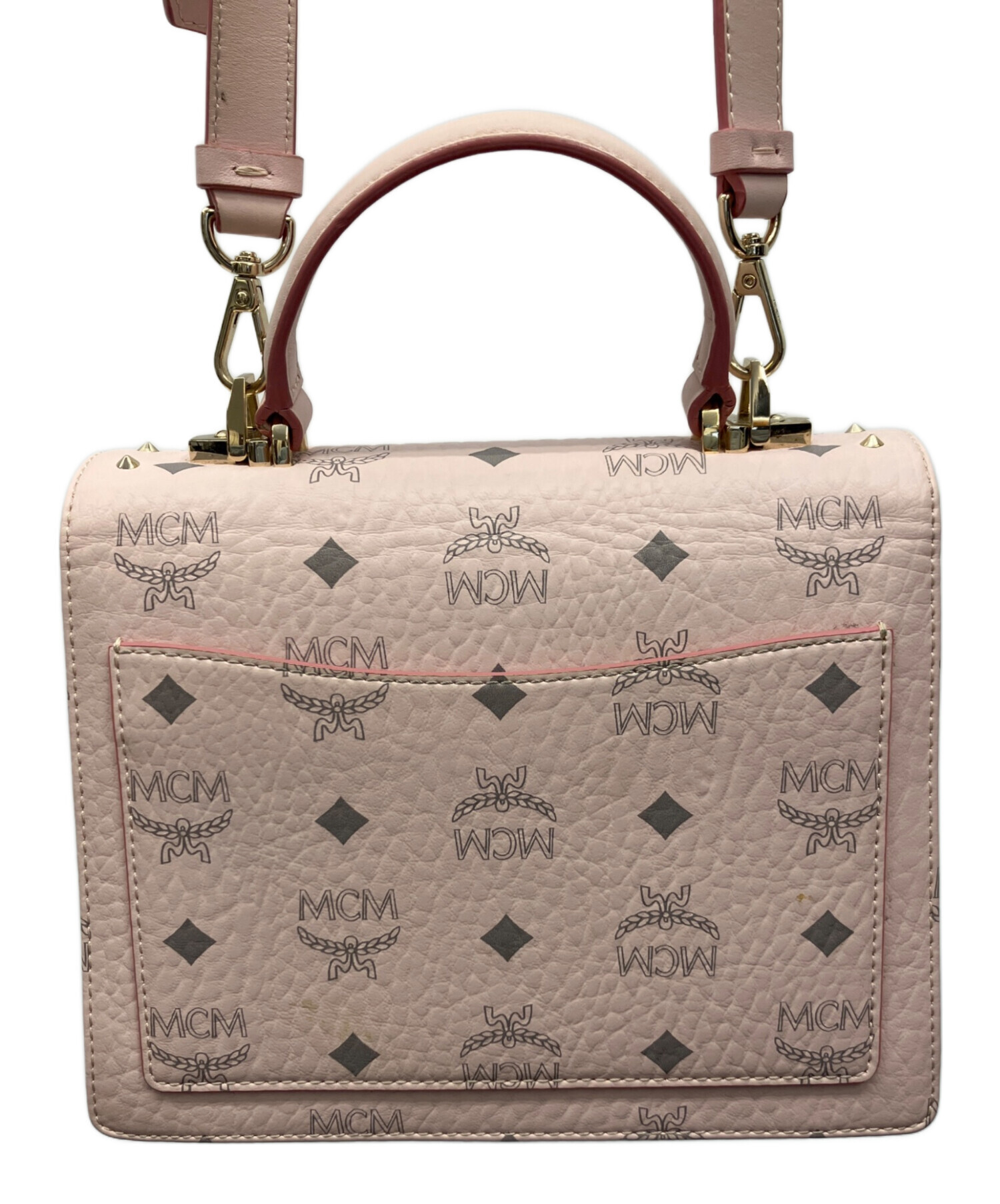 MCM エムシーエム ストール  ピンク 【古着】【中古】【送料無料】 【古着】【中古】 中古・古着通販】MCM (エムシーエム) MCM フラグメント コインケース