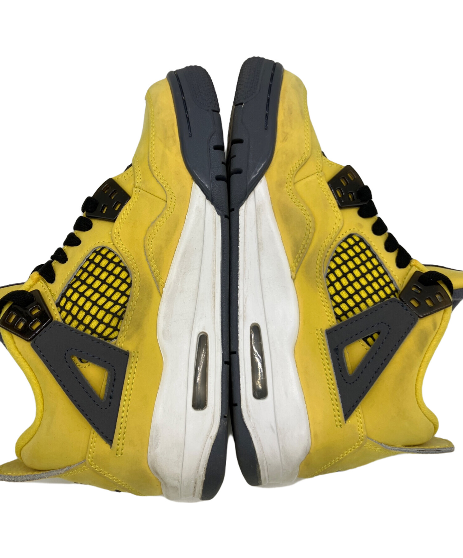 中古・古着通販】NIKE (ナイキ) ハイカットスニーカー イエロー サイズ