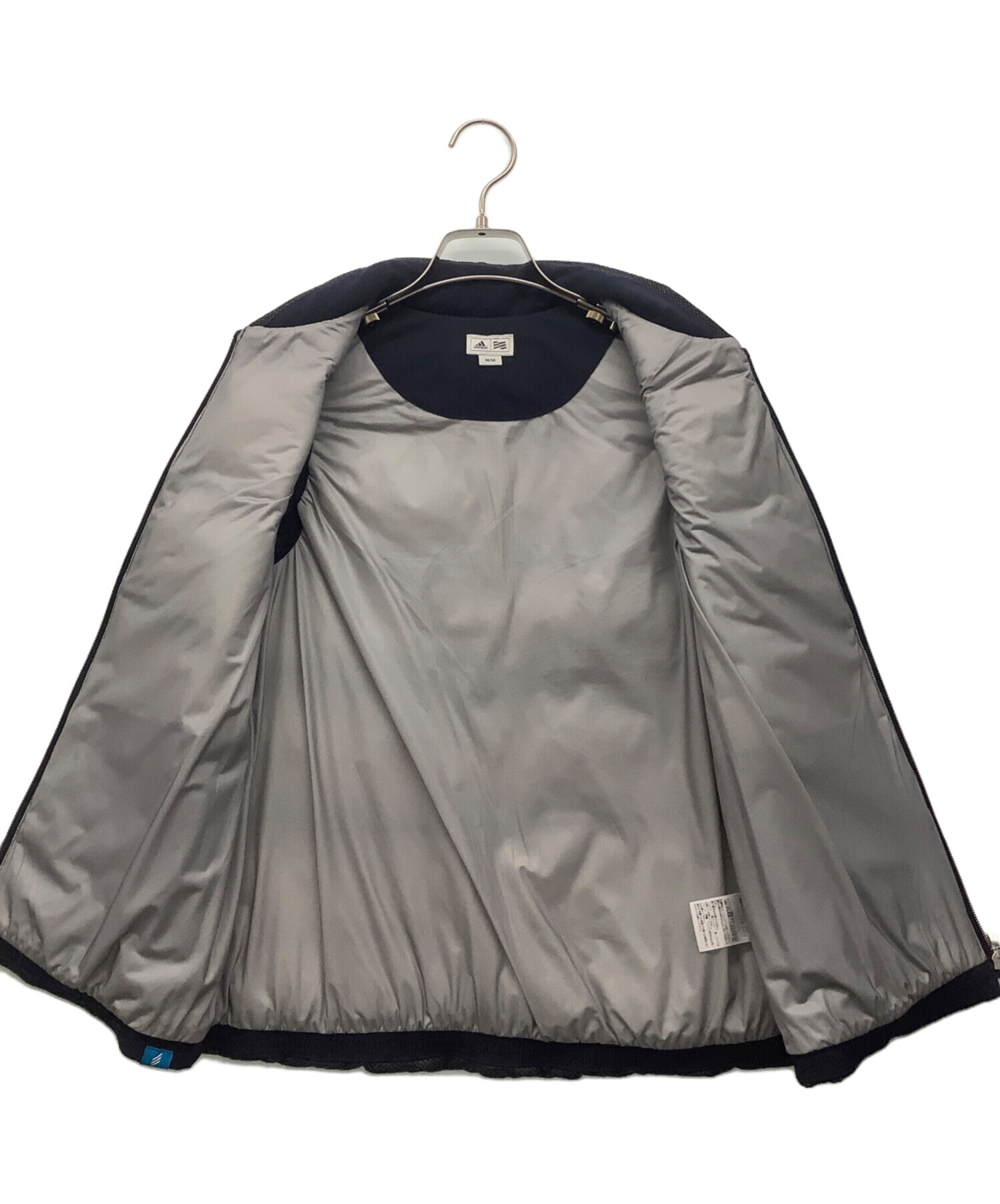 中古・古着通販】adidas (アディダス) 中綿ベスト ネイビー×グレー