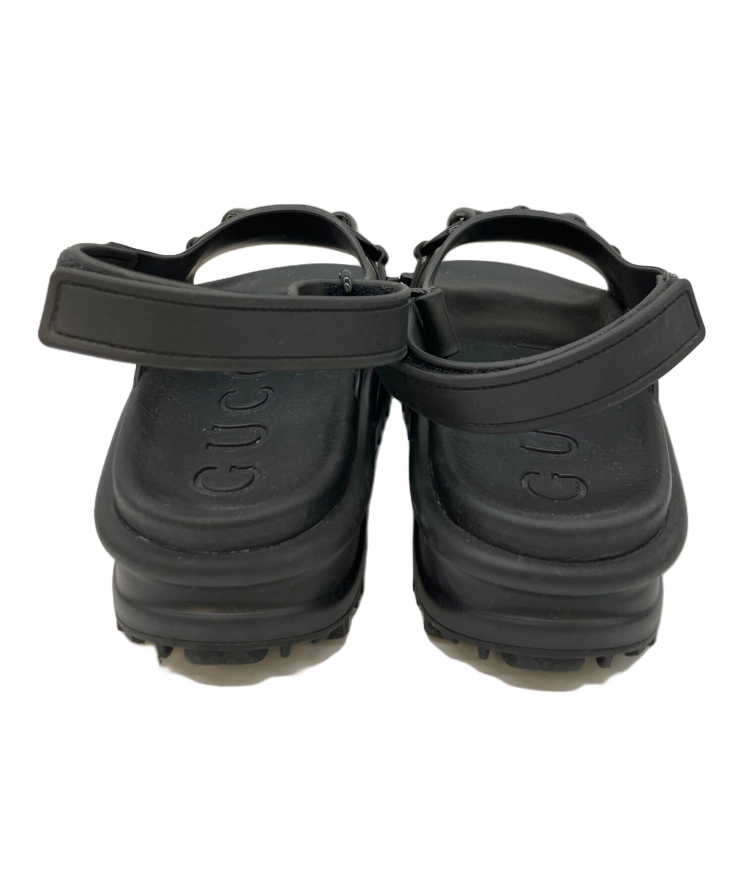 中古・古着通販】GUCCI (グッチ) サンダル ブラック サイズ:37 
