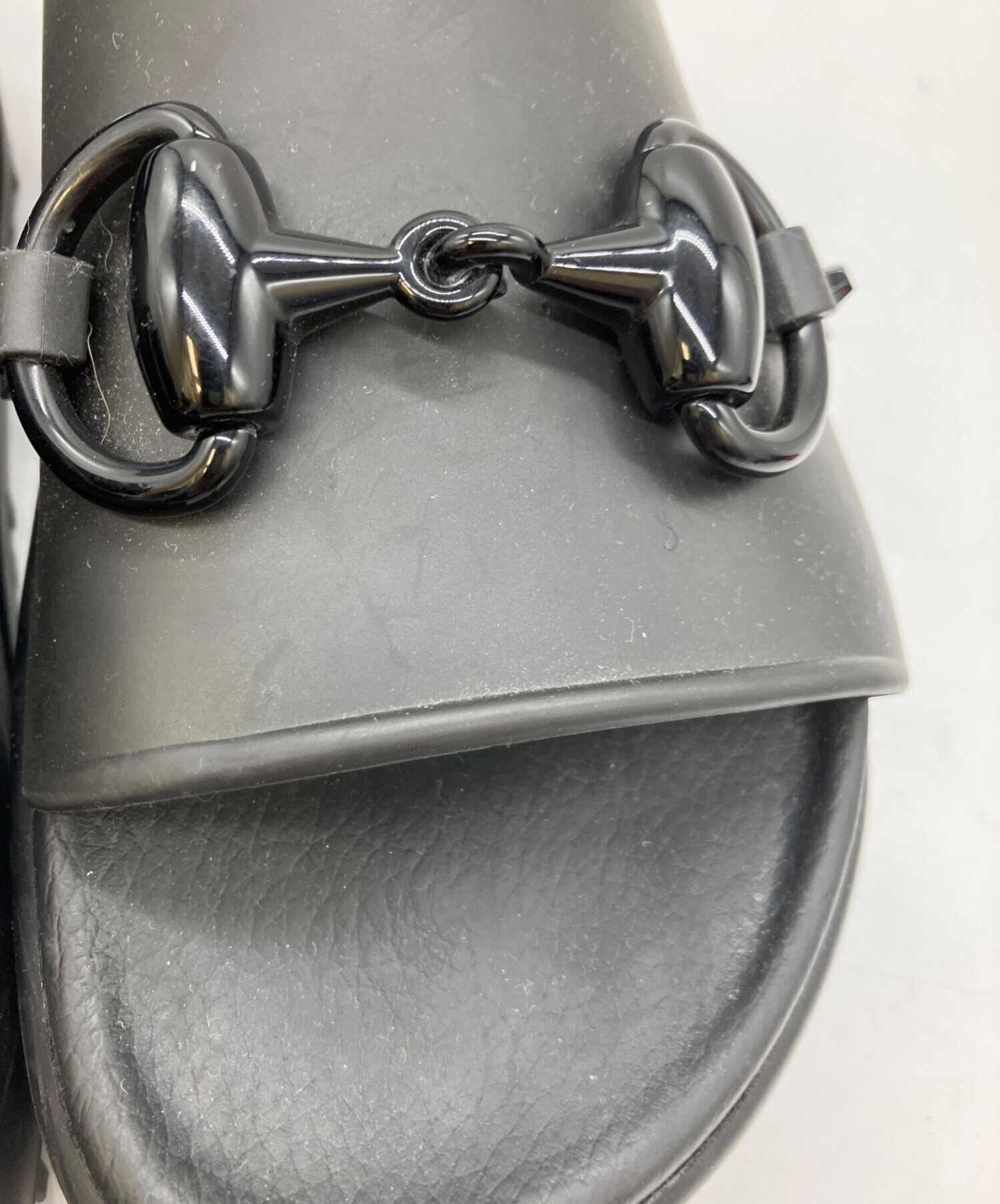 中古・古着通販】GUCCI (グッチ) サンダル ブラック サイズ:37