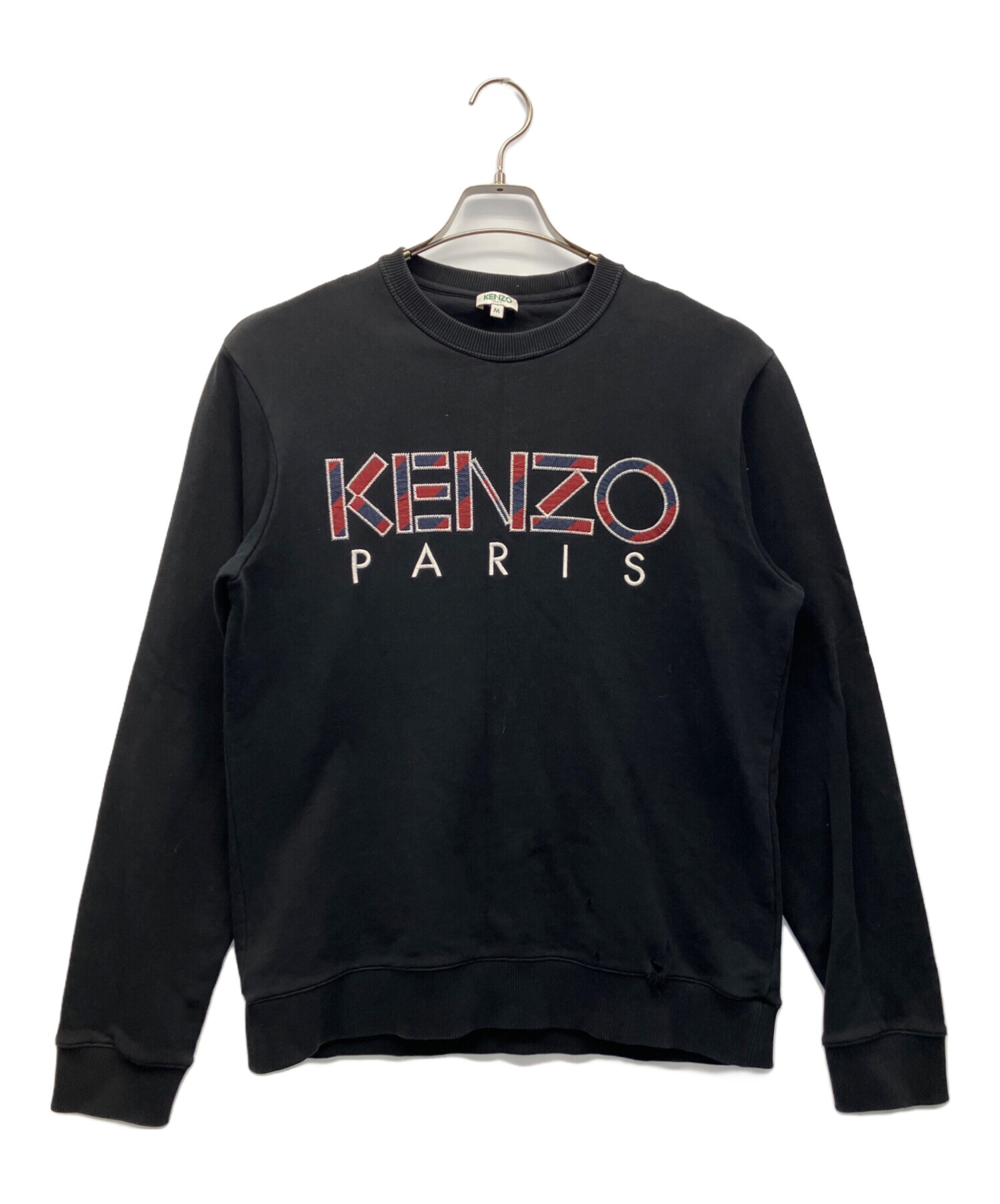 中古・古着通販】KENZO (ケンゾー) 刺繍スウェット ブラック サイズ:M