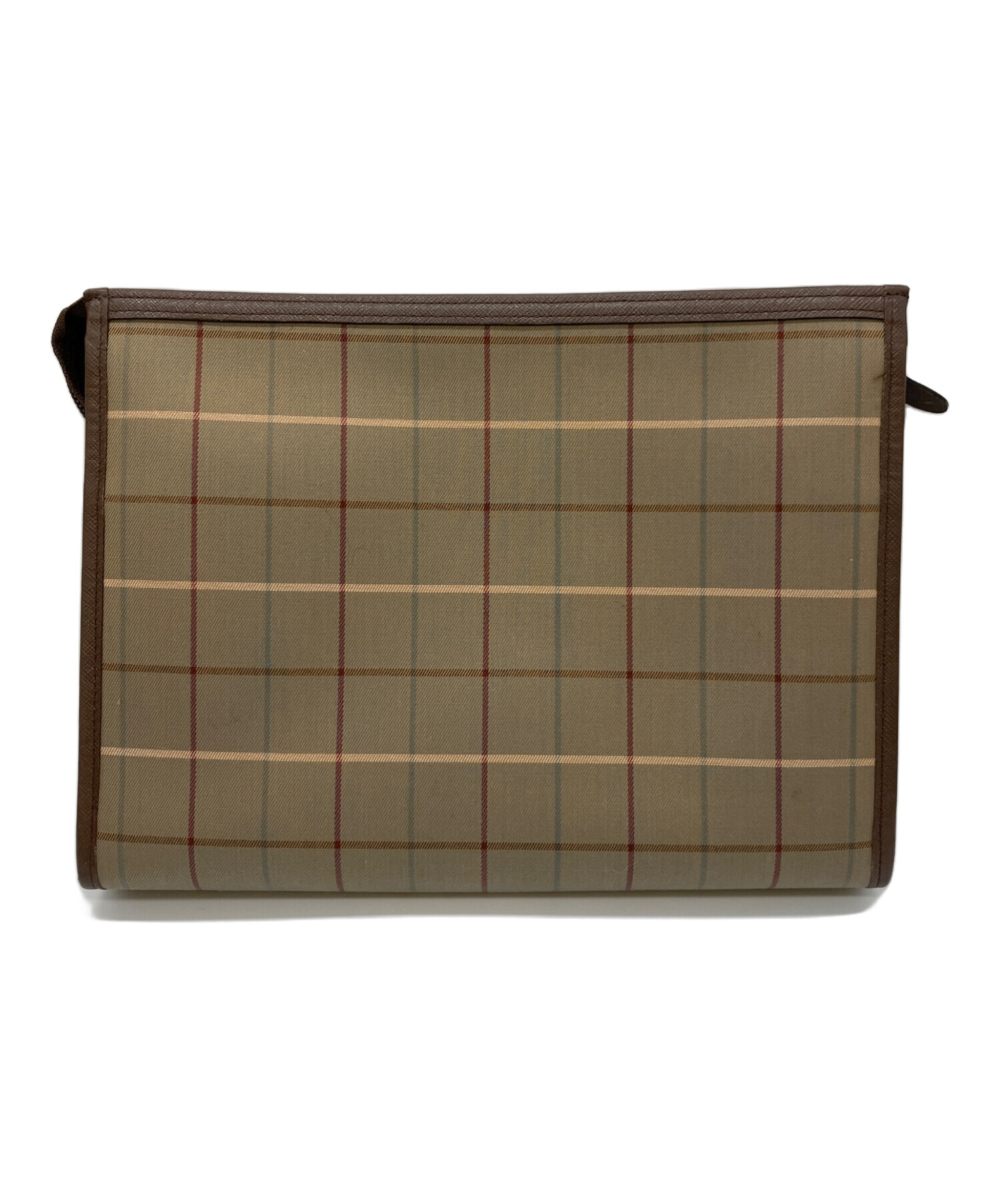 中古・古着通販】BURBERRY (バーバリー) クラッチバッグ ブラウン 